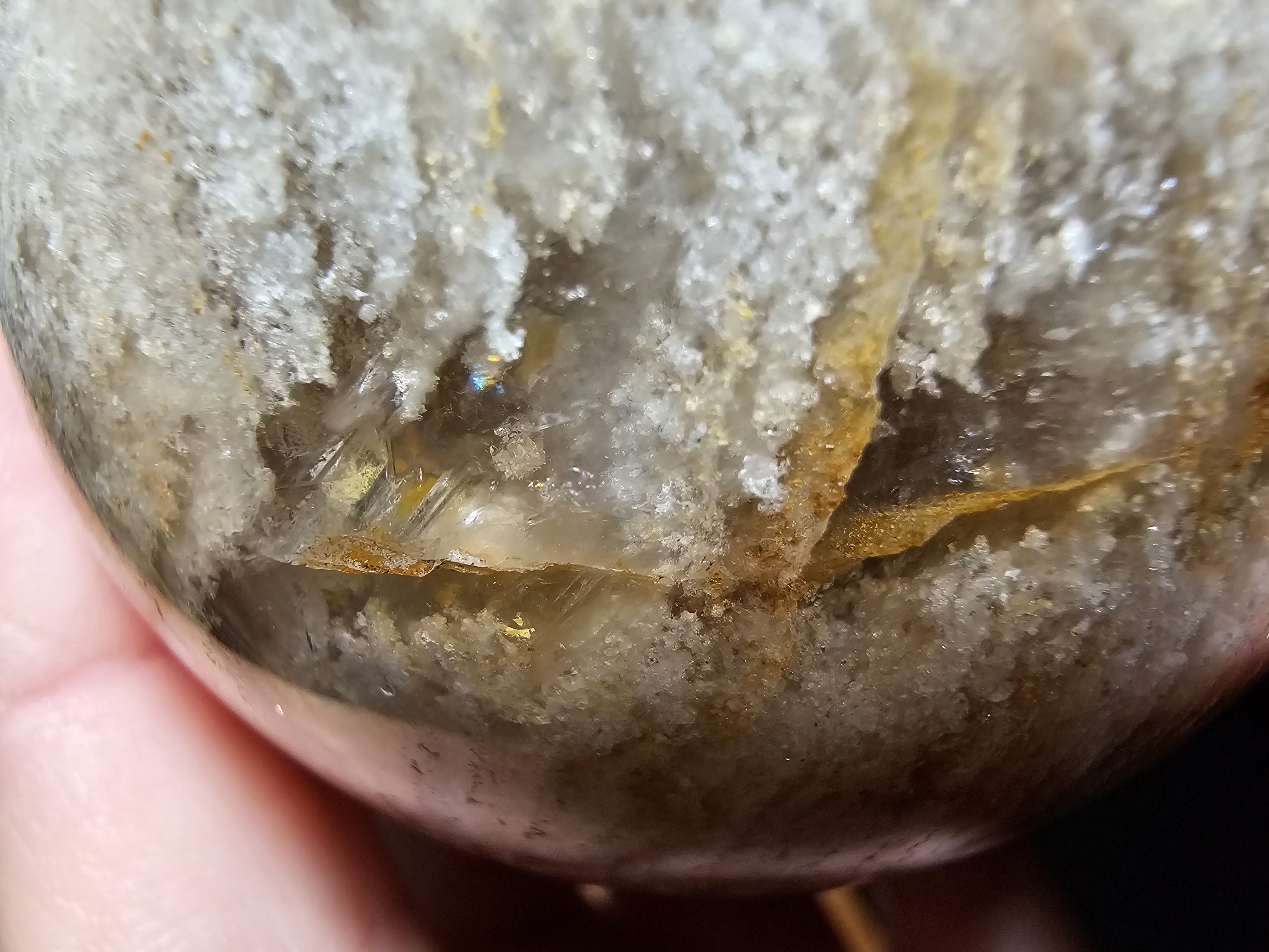 Thousand Layer Garden Quartz Sphere