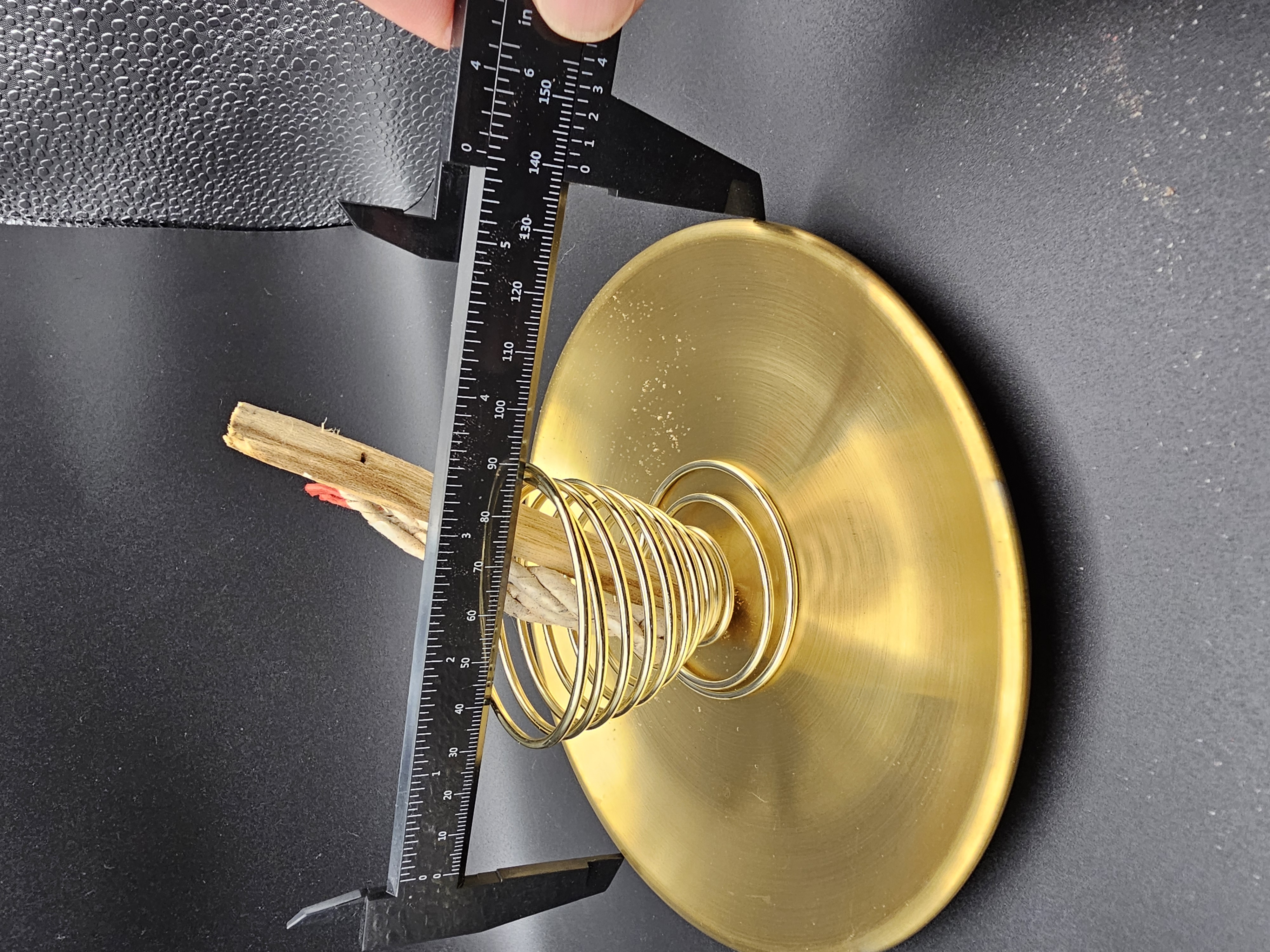 Multipurpose 2 Piece Brass Incense Burner Set with Incense 