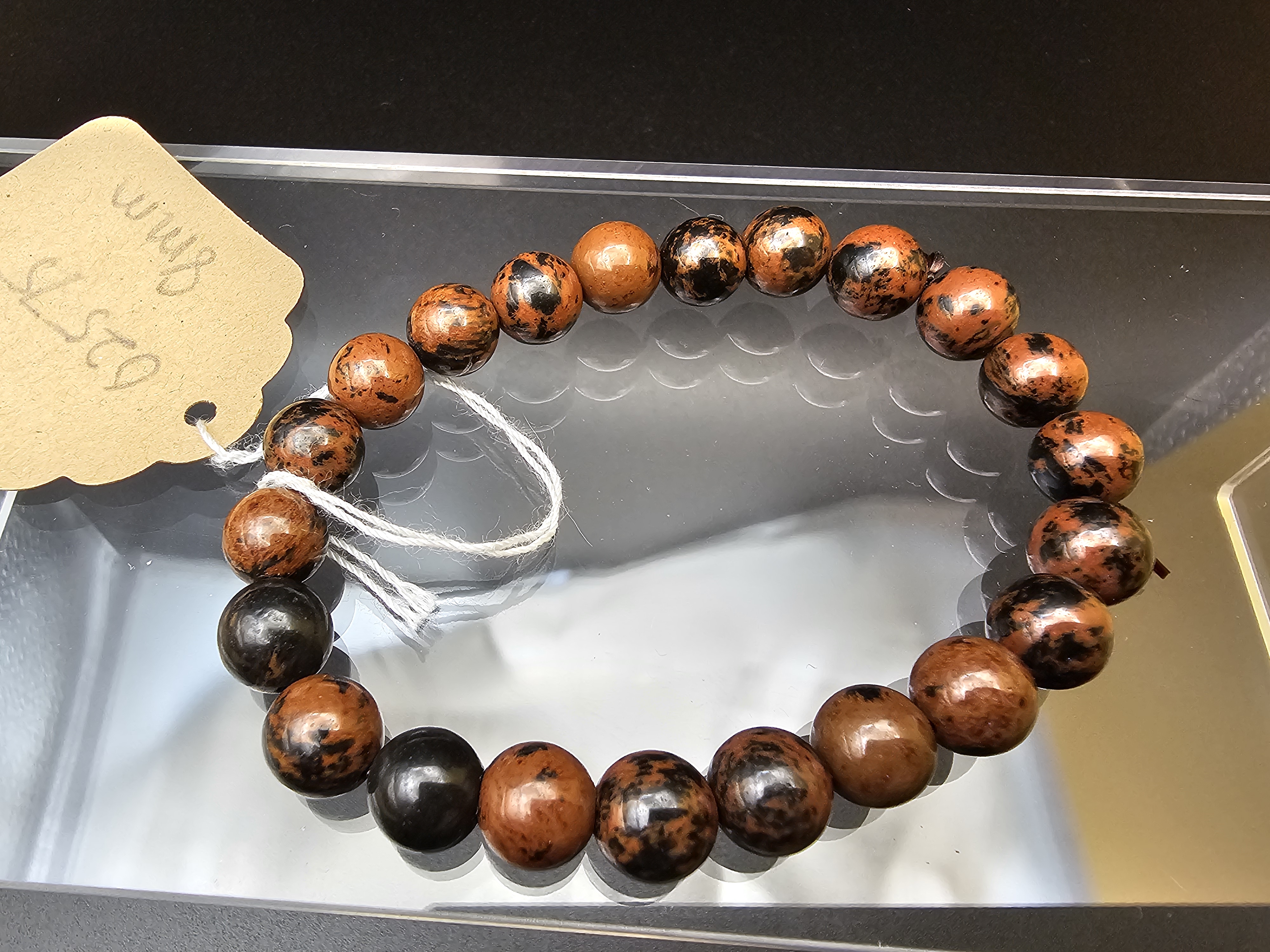 Beautiful Mahogany obsidian Bracelet
