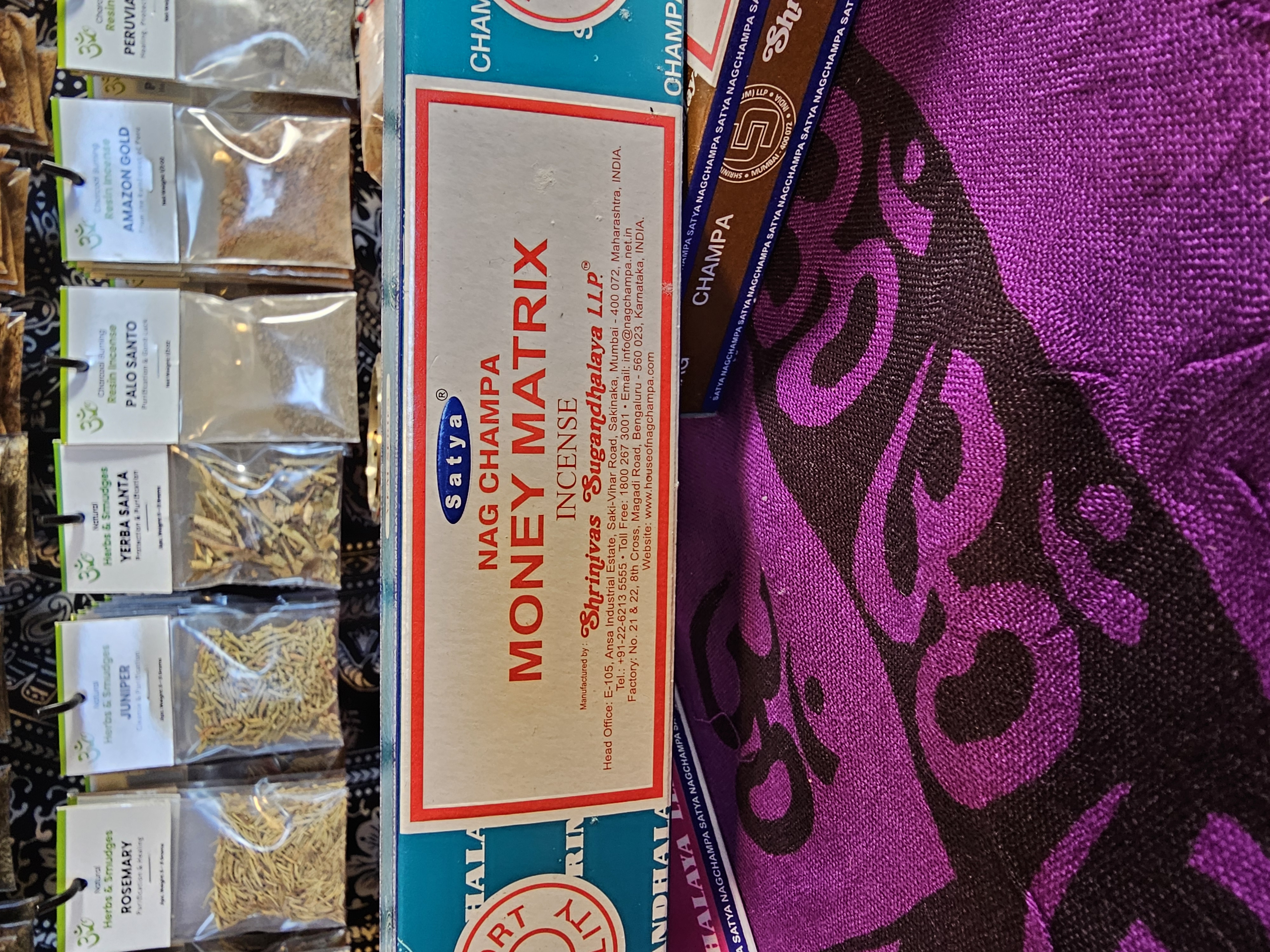 Satya Money Matrix Stick Incense