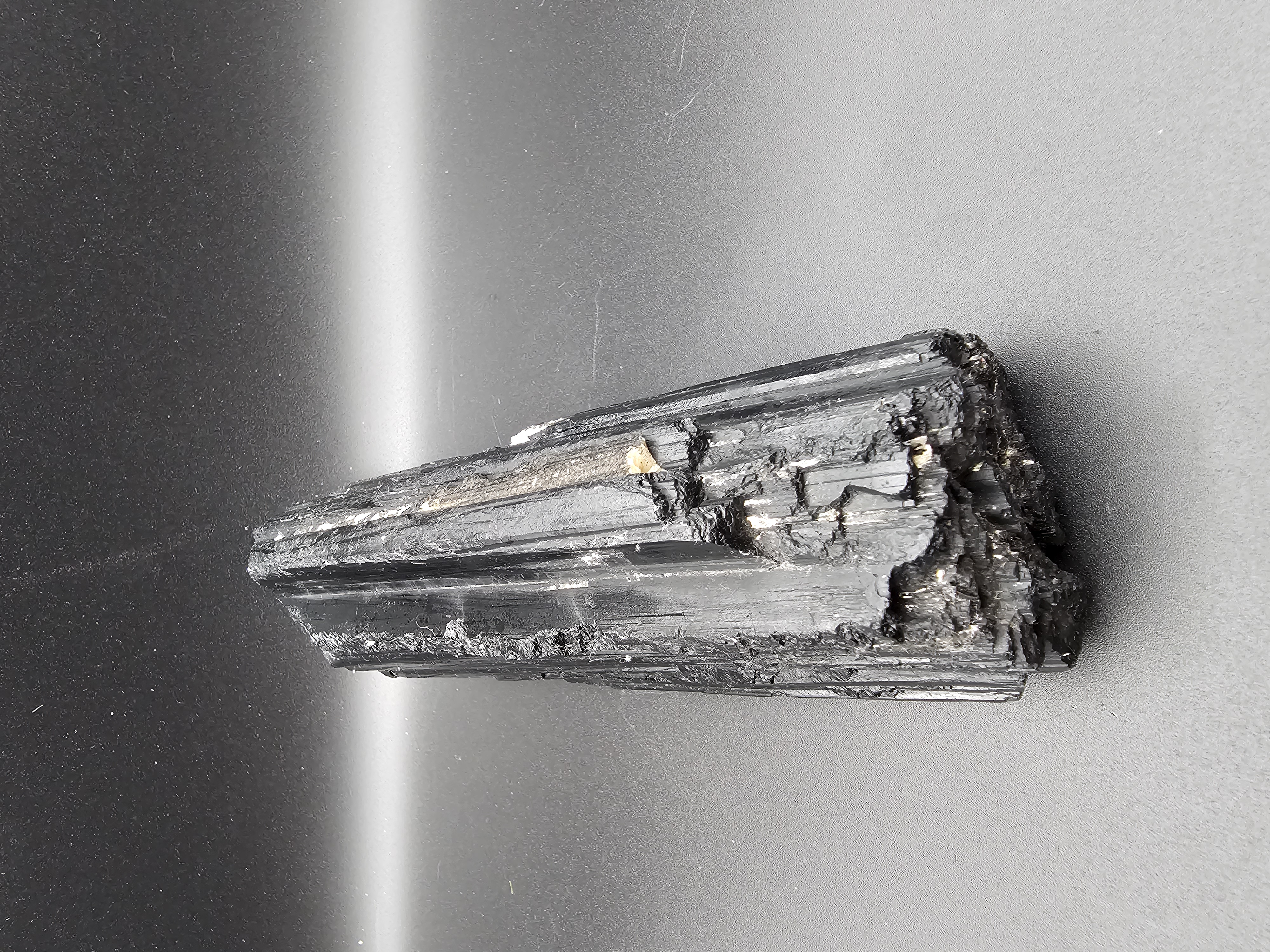 Solid Black Tourmaline Log