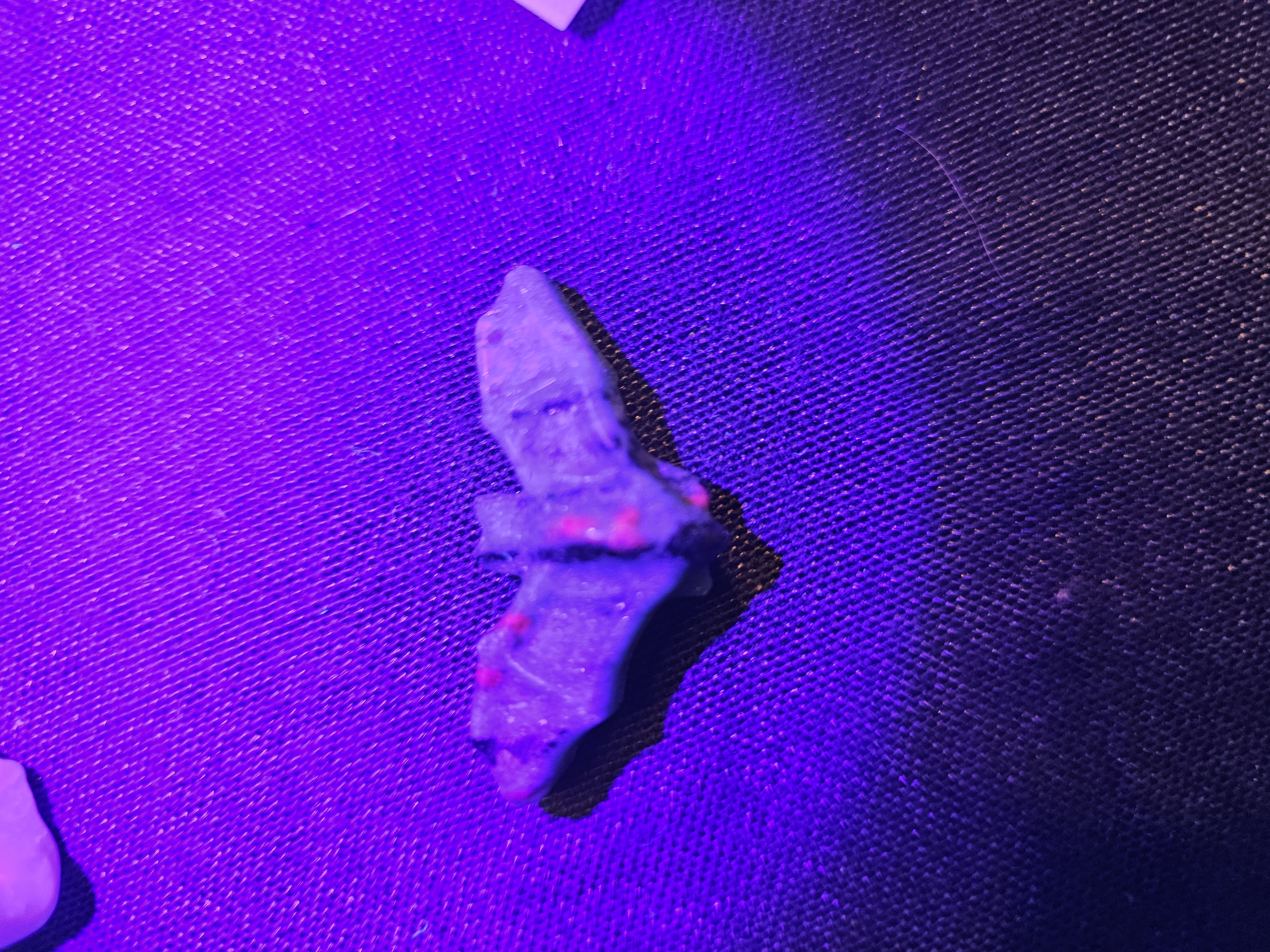 Ruby Zoisite mini bat carving