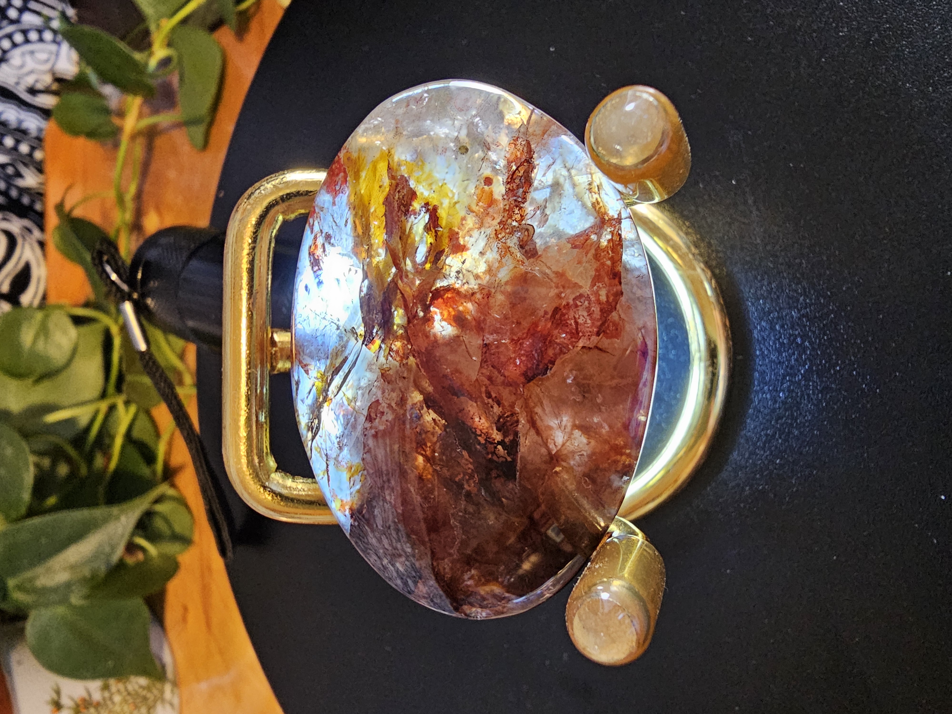 Amazing High Quality Fire Quartz Palm