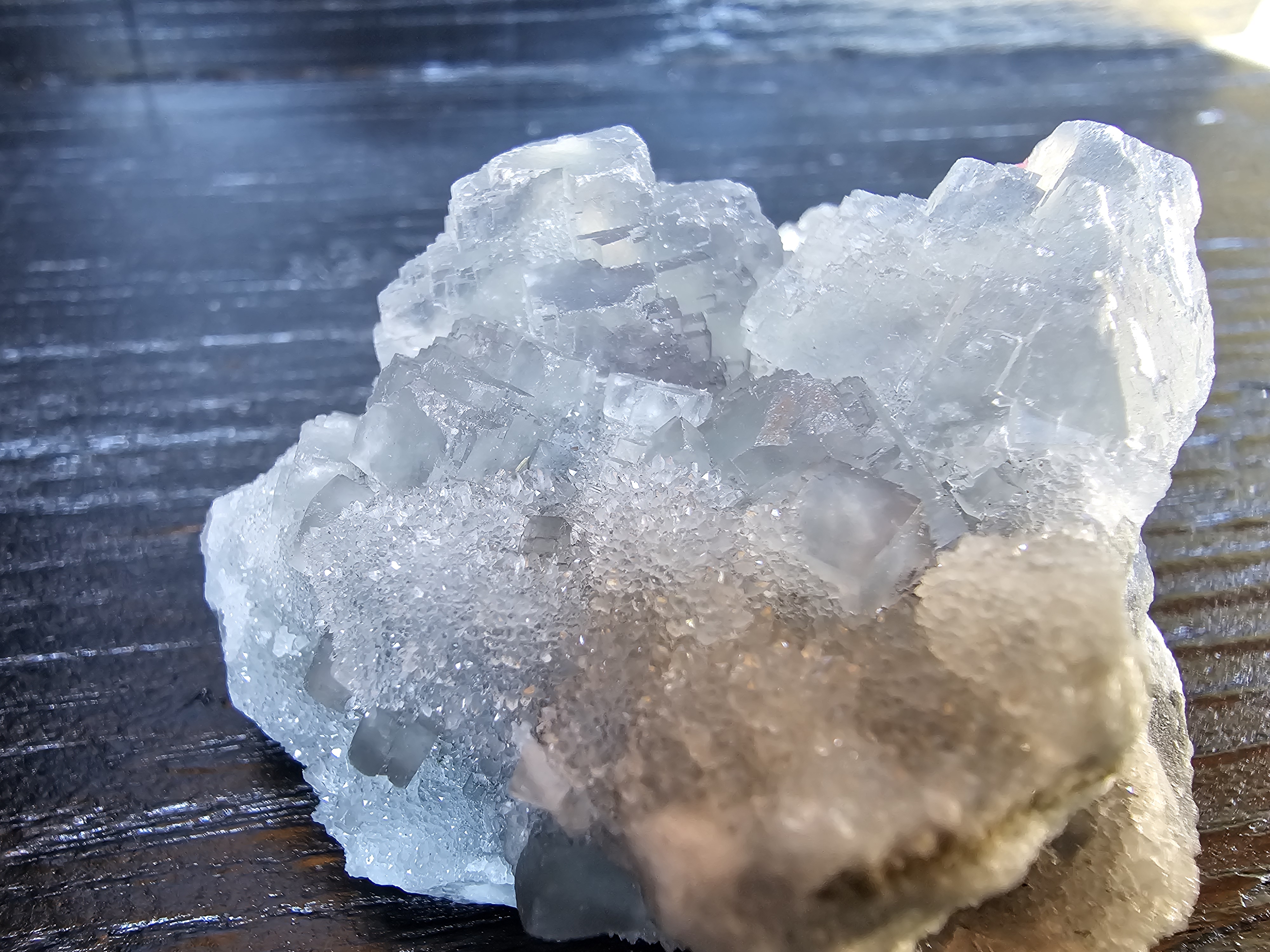 Incredible Natural Raw Fluorite and Quartz specimen 