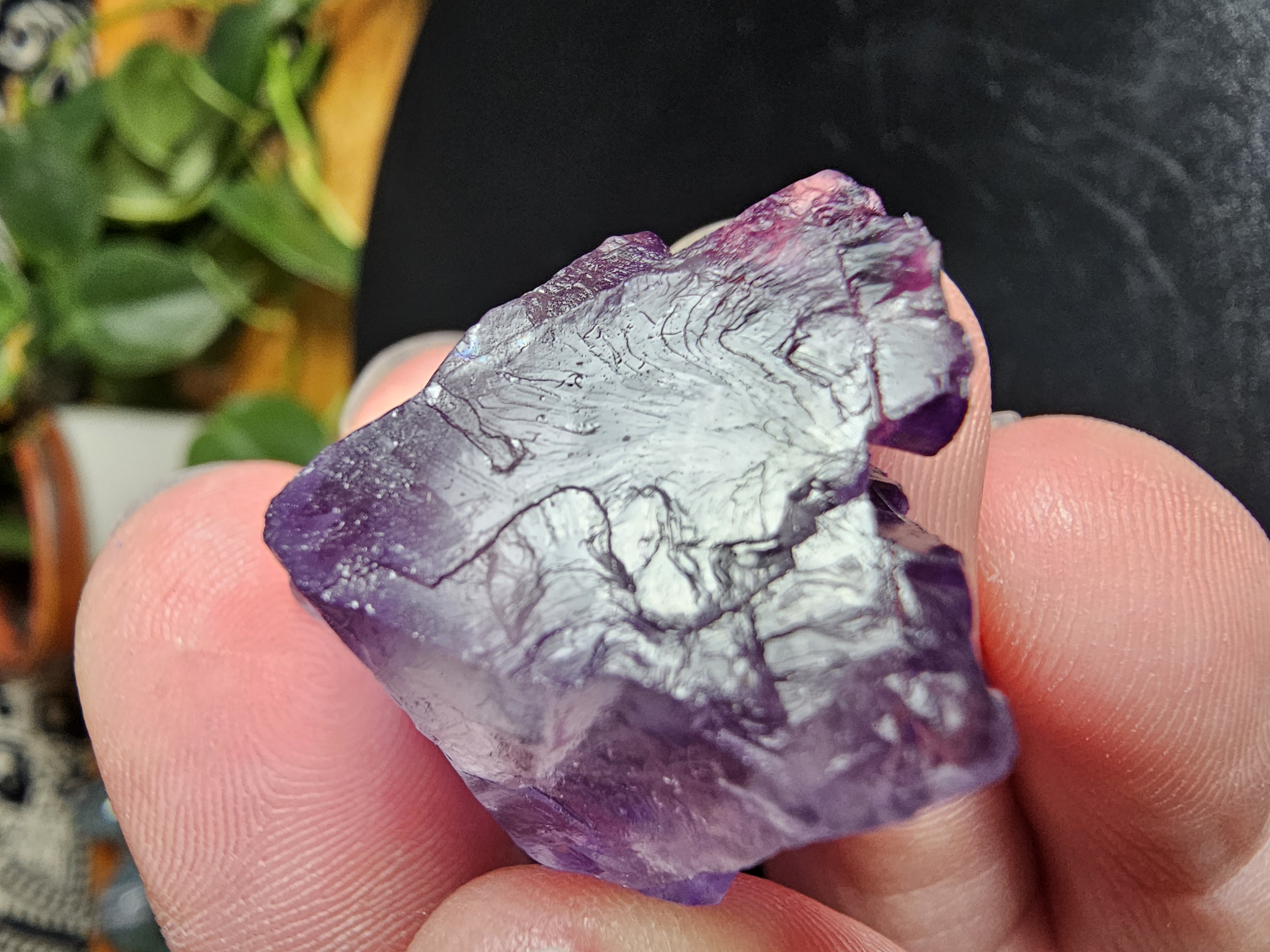 Perfect Purple Fluorite Cubic Formation