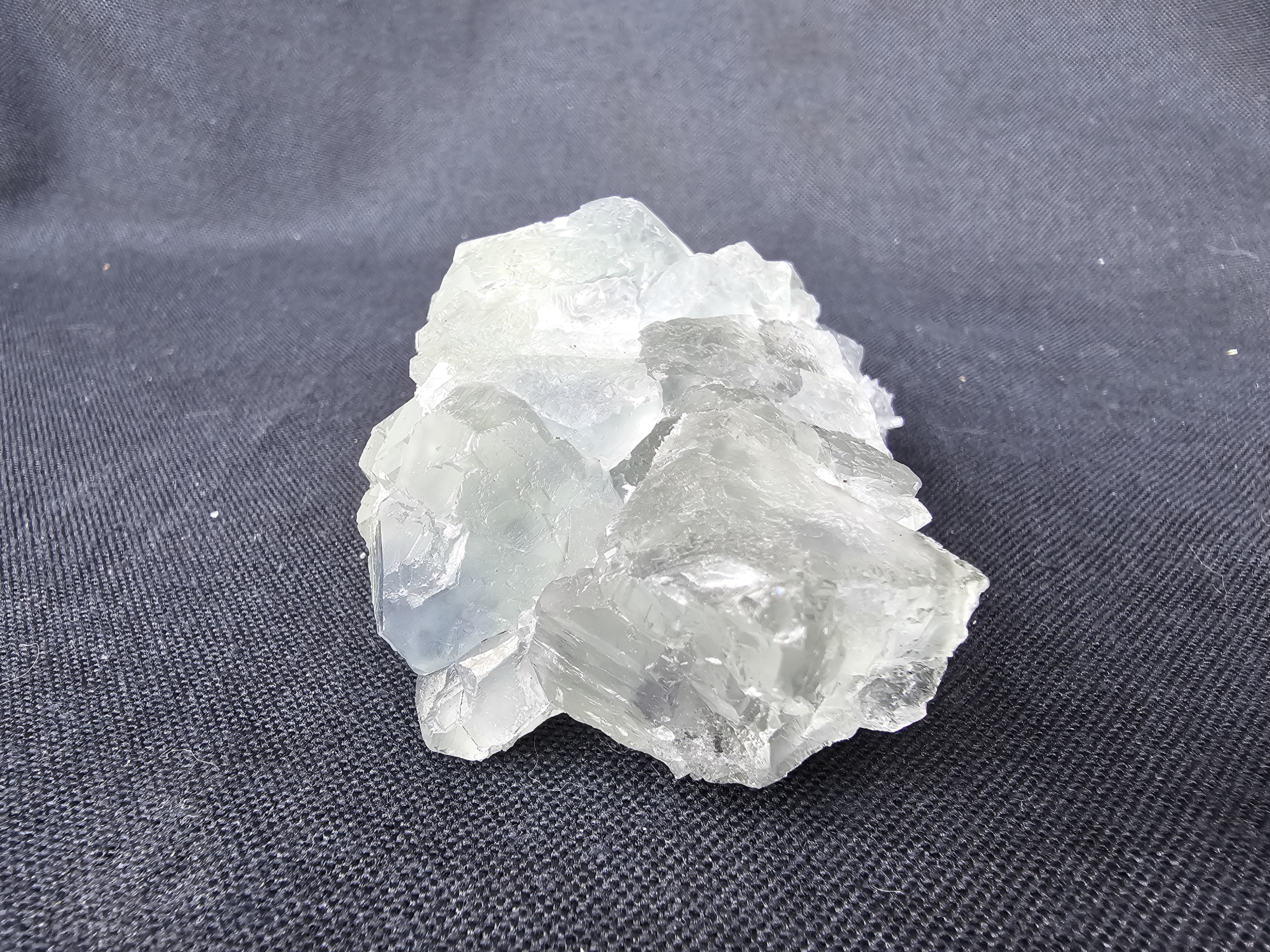 Natural, gorgeous, baby blue and purple Raw Fluorite Crystal with beautiful and intricate baby quartz crystal clusters