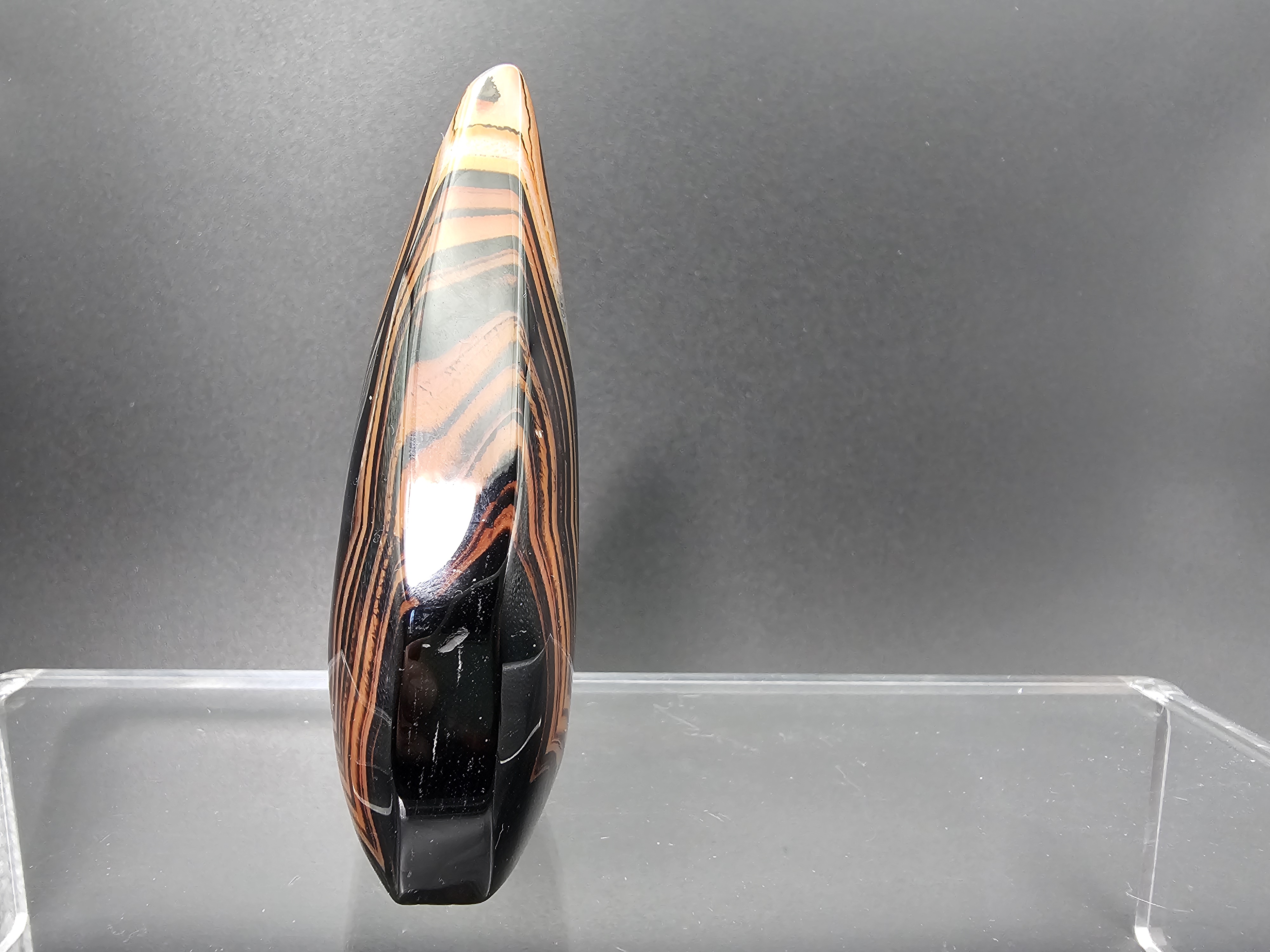 Best Banding Around! Gorgeous Carnelian Sardonyx Teardrop Freeform 