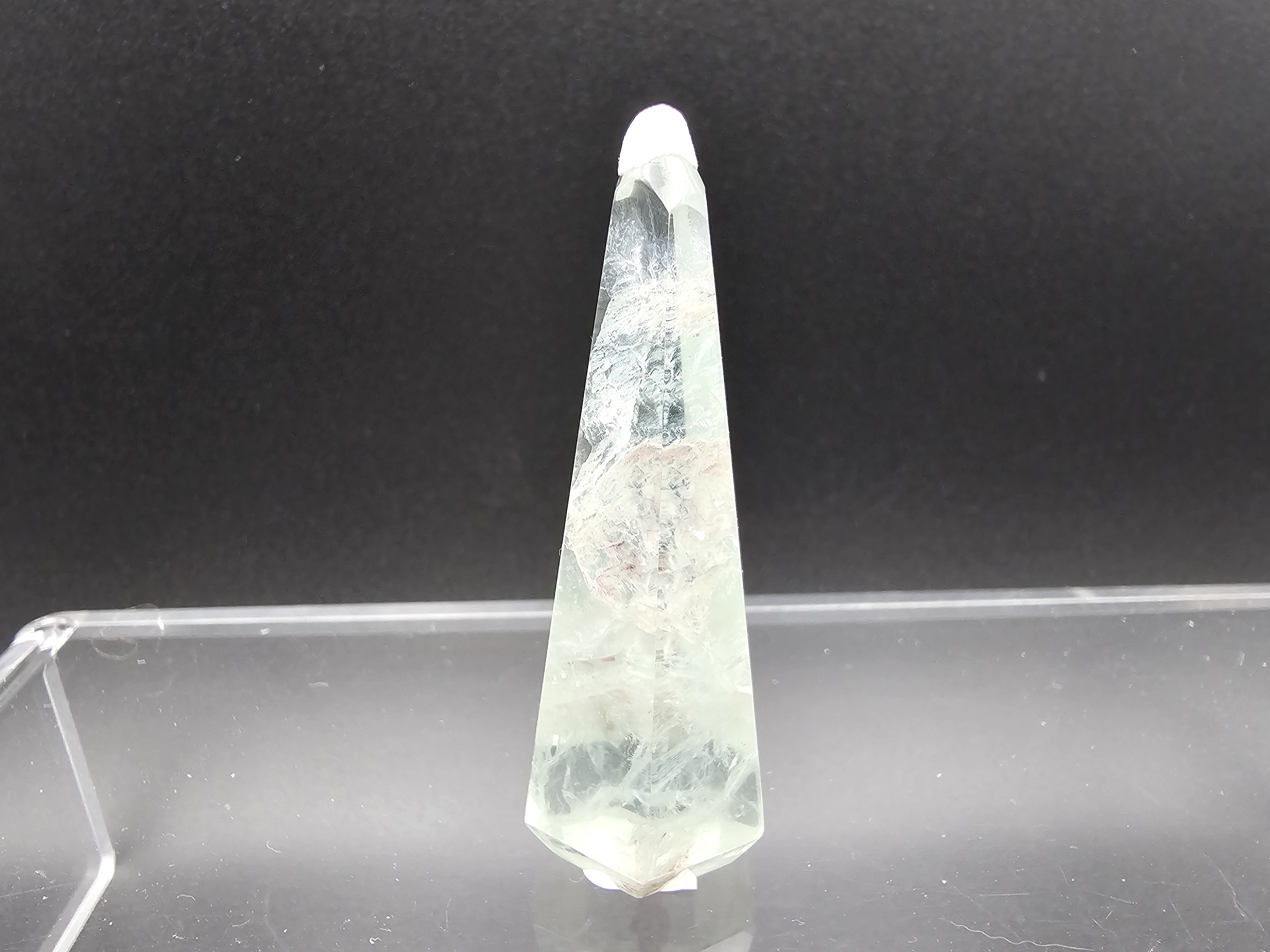 Super Clear, Light Green Rainbow Fluorite Tower