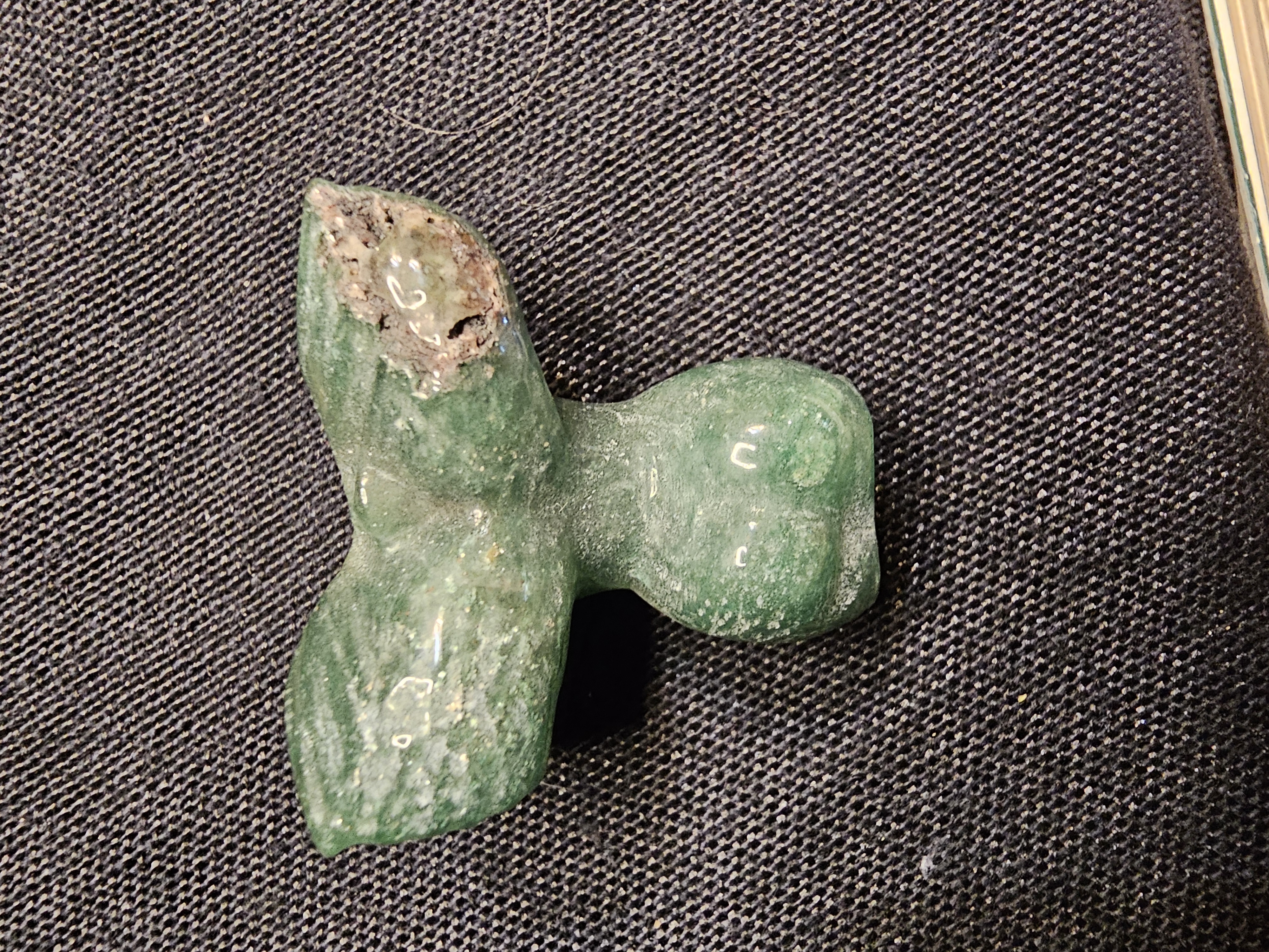 Moss agate miniature Faery lady body carving