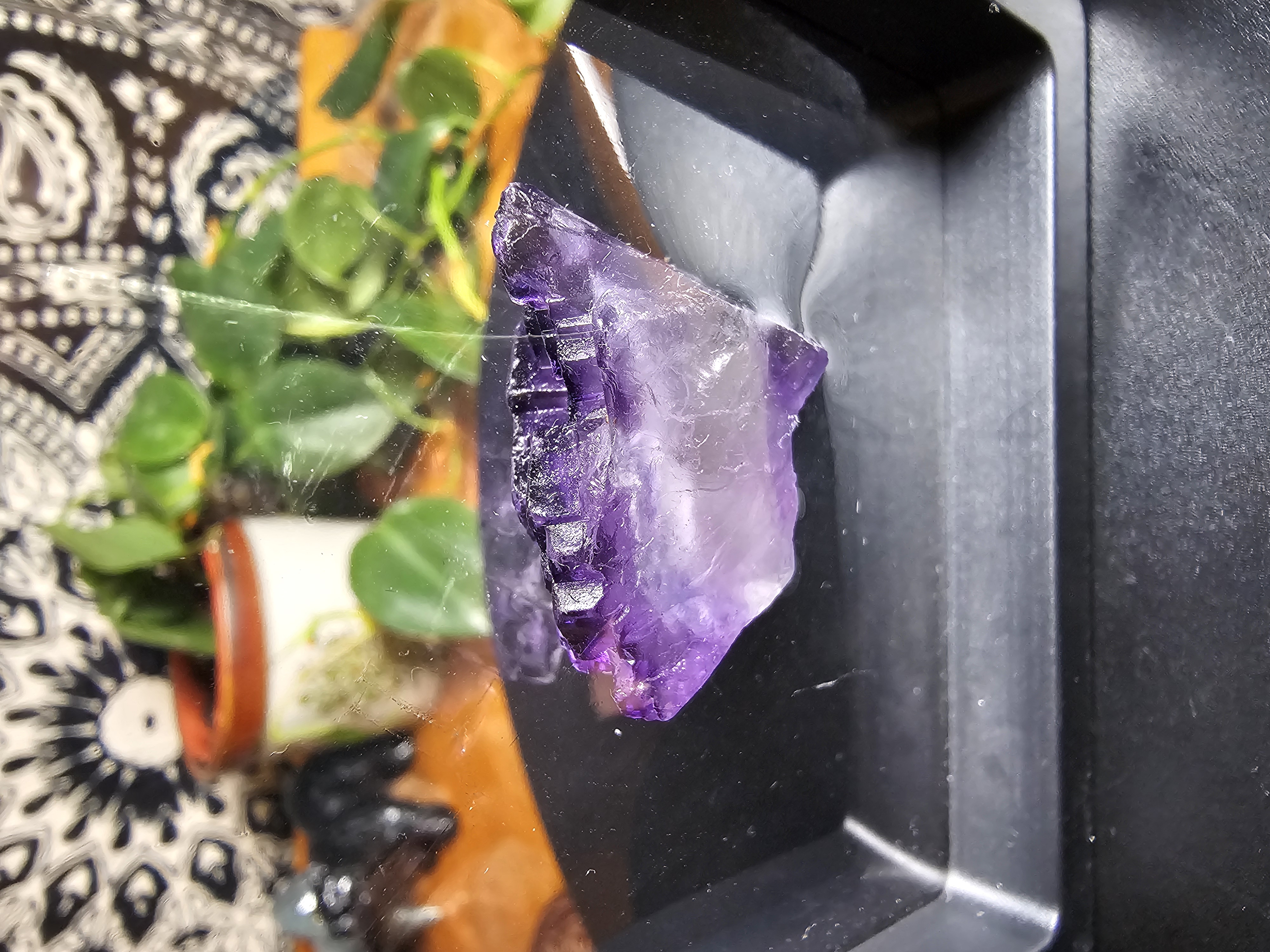 Perfect Purple Fluorite Cubic Formation