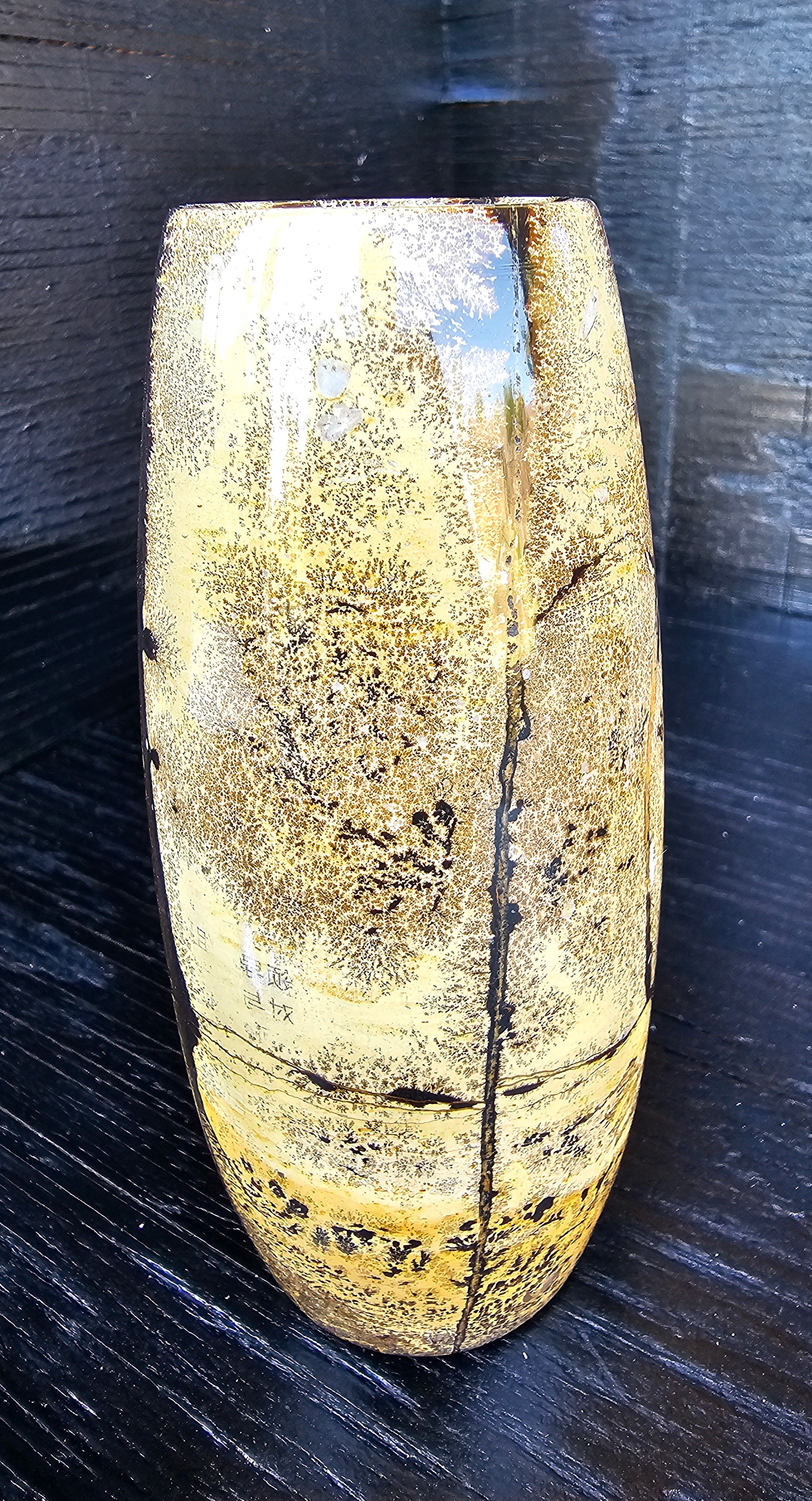 Heavy detailed Picture Jasper vase