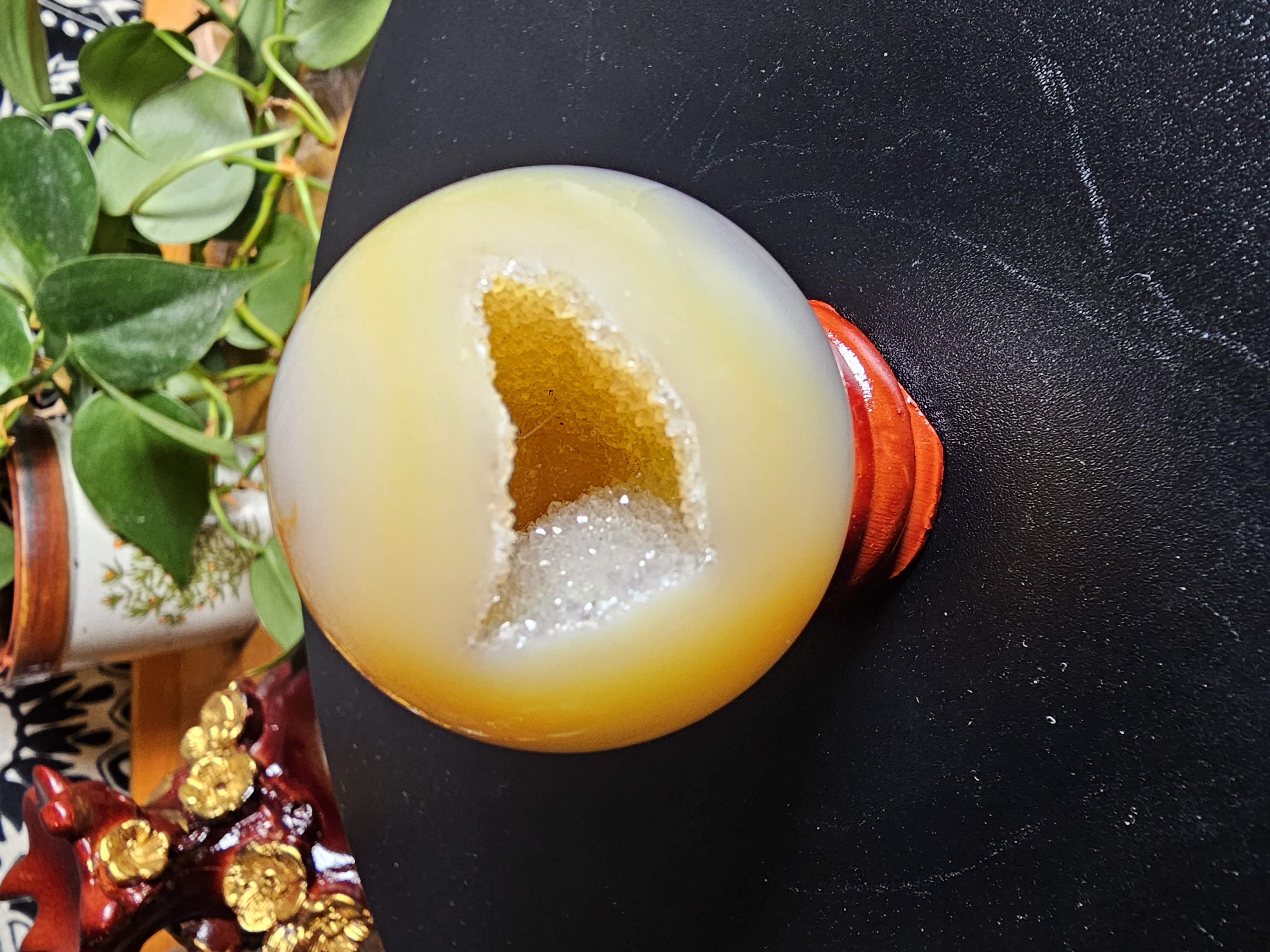 Drusy Agate Smiling Sphere!