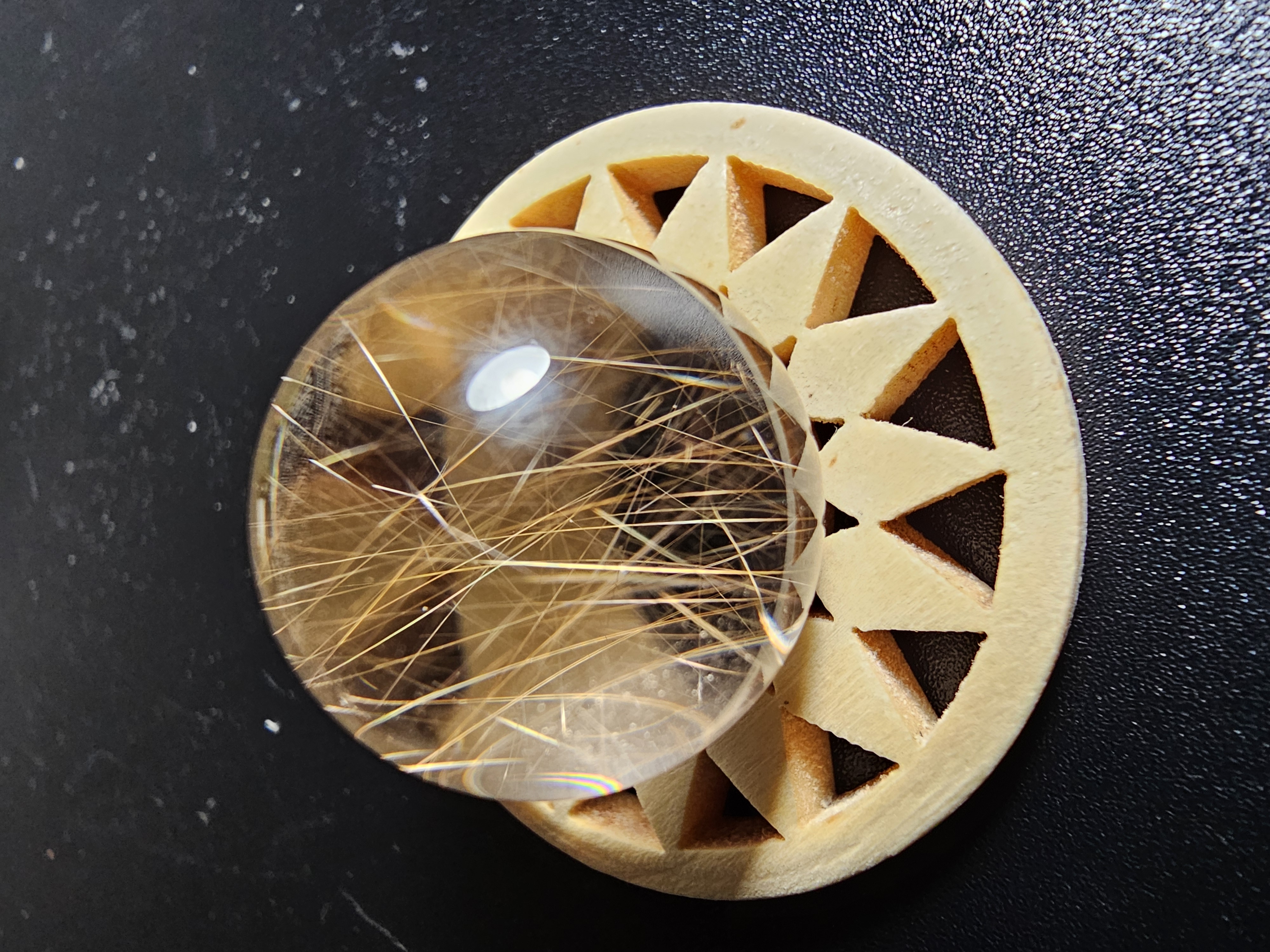 Mesmerizing, Super Clear Quartz Rutile Sphere