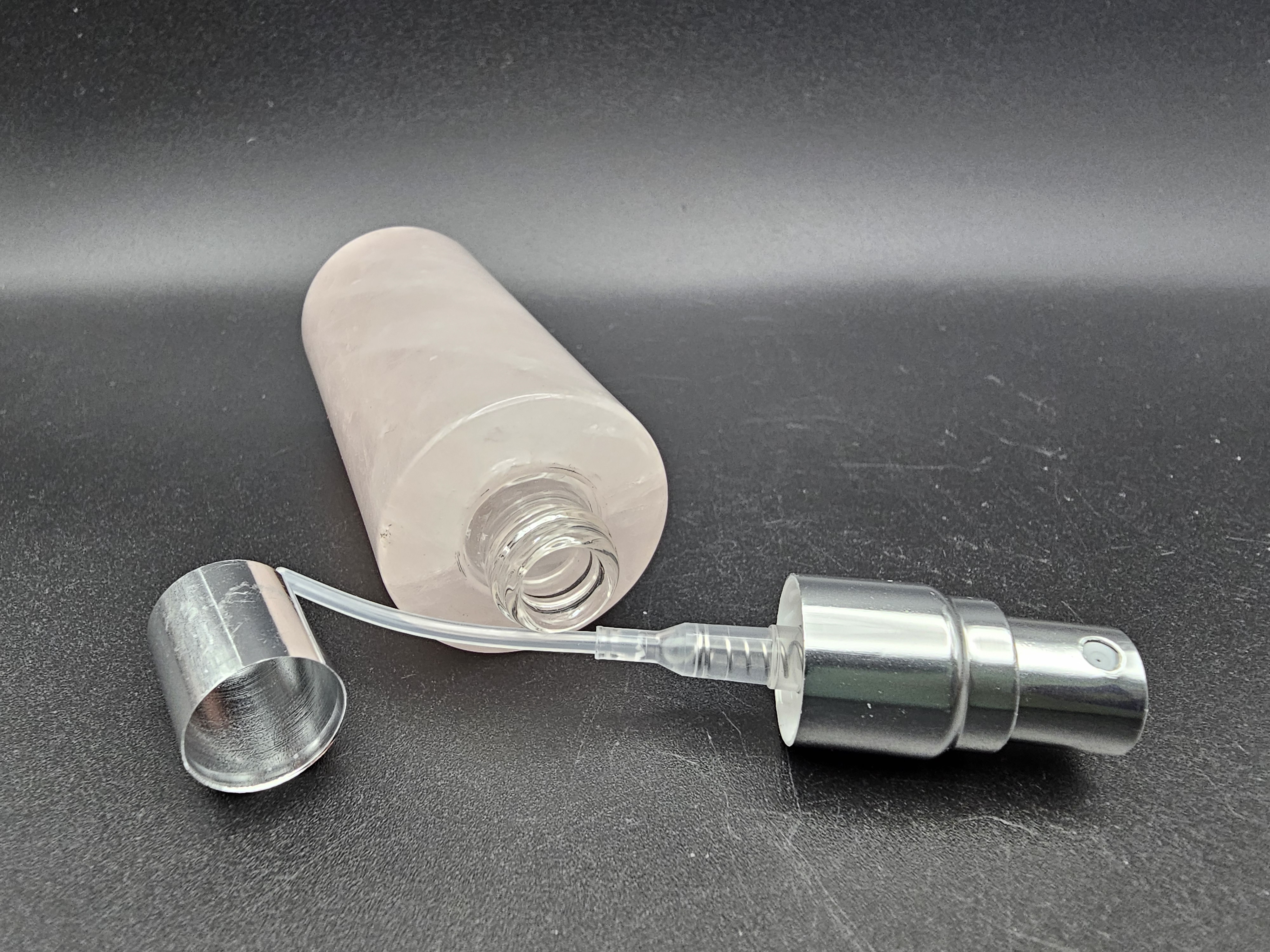 Beautiful Rose Quartz Perfume Bottle 