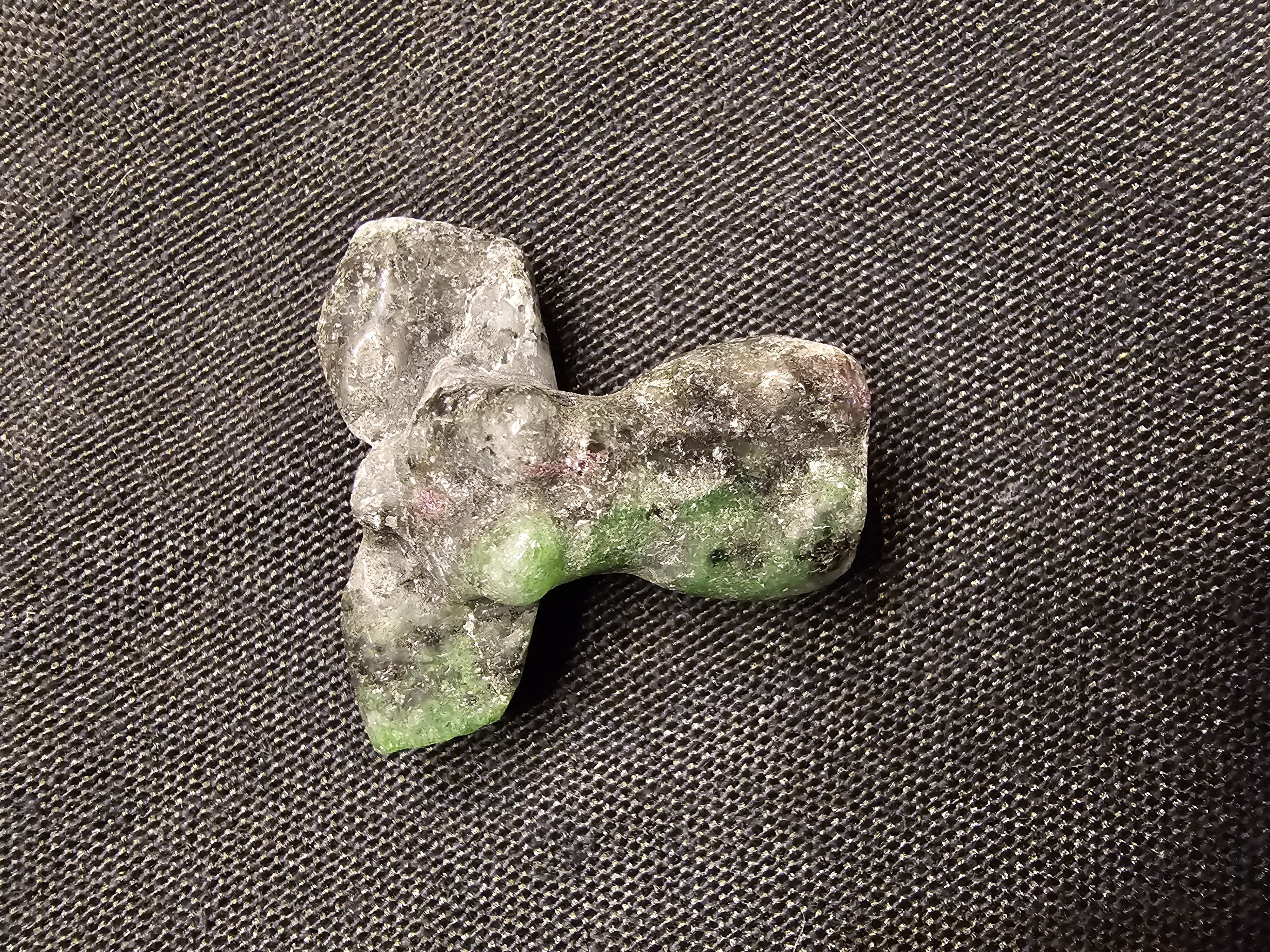 Ruby Zoisite miniature Faery lady body carving