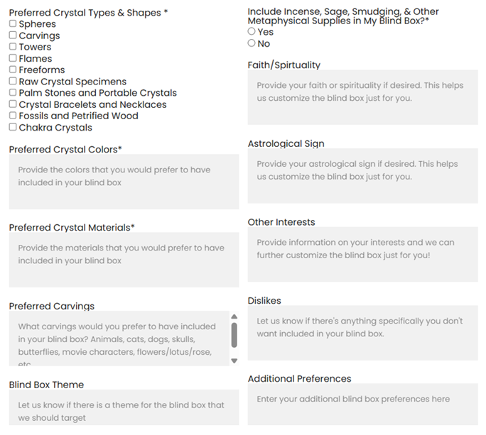 Customized Crystal Blind Box - $65 Monthly Subscription - Free Shipping