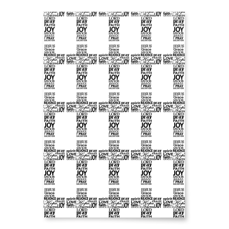 Jesus Grace Savior Wrapping paper sheets