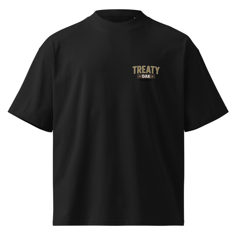 Unisex organic oversized high neck Treaty Oak Revival t-shirt