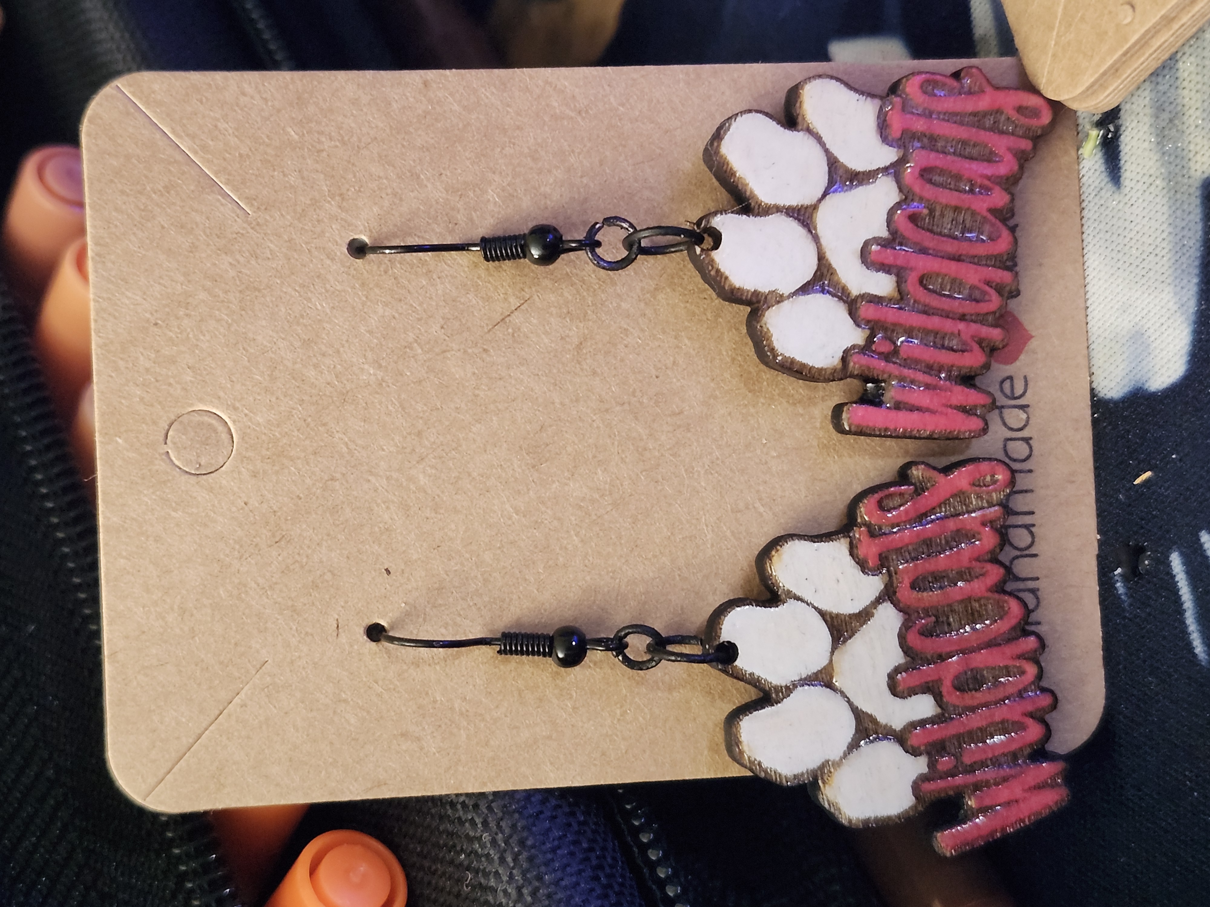 Wildcats Paw Print Earrings