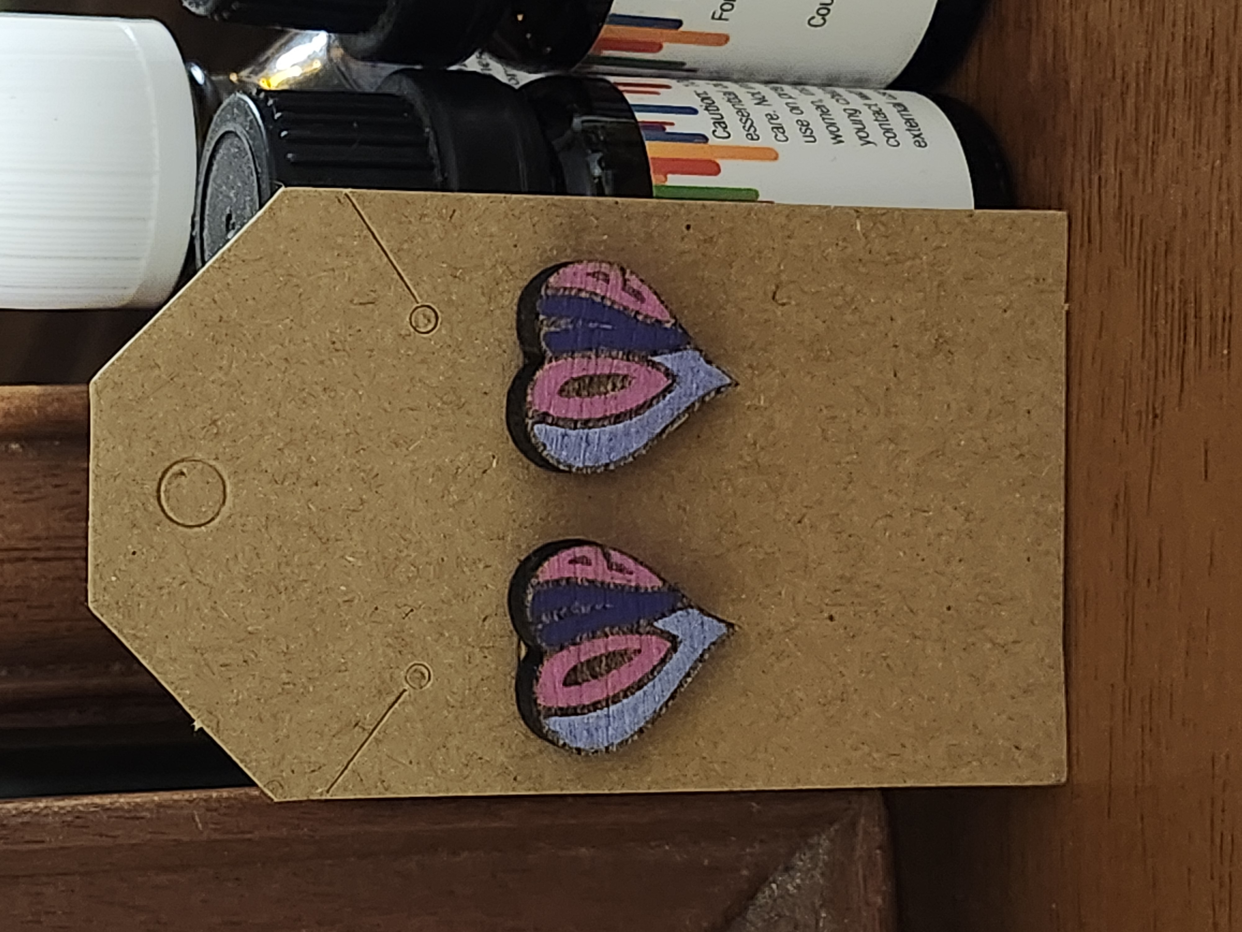 LOVE stud earrings by Adrianna 