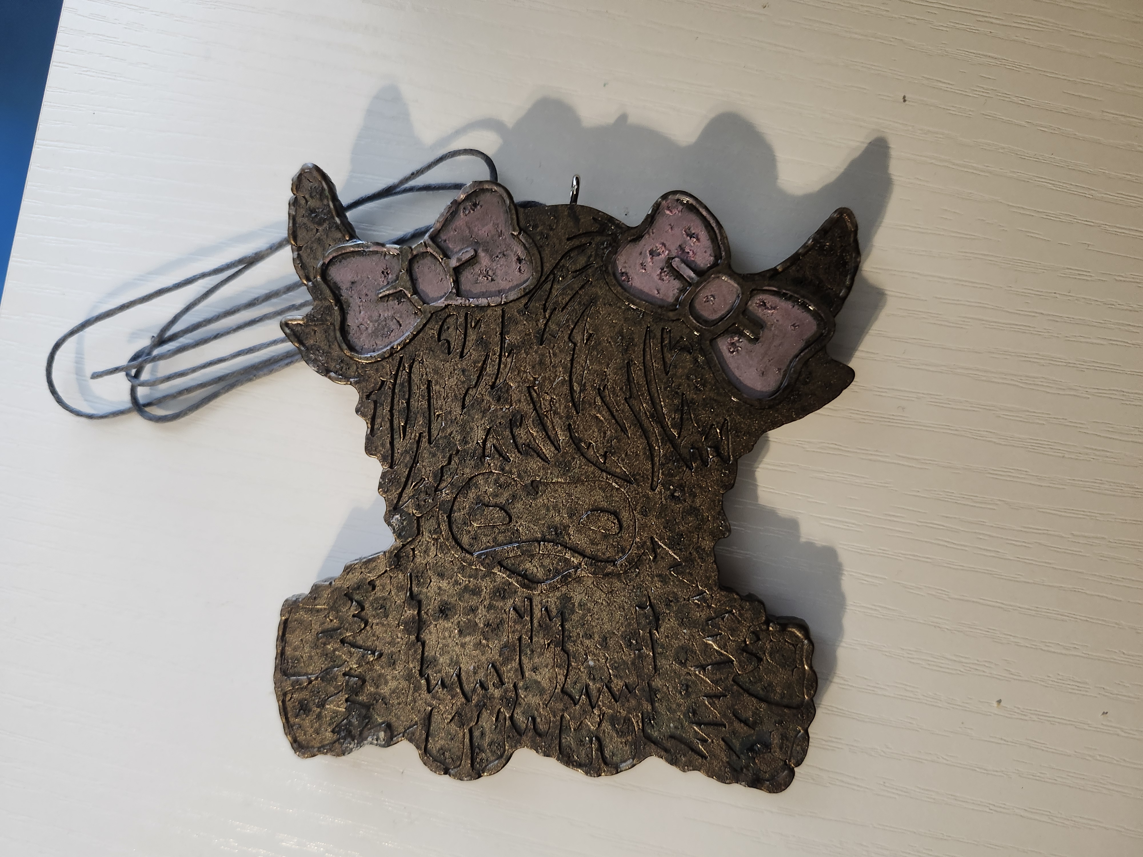 Black Ice Highland Cow Freshie by: Adrianna