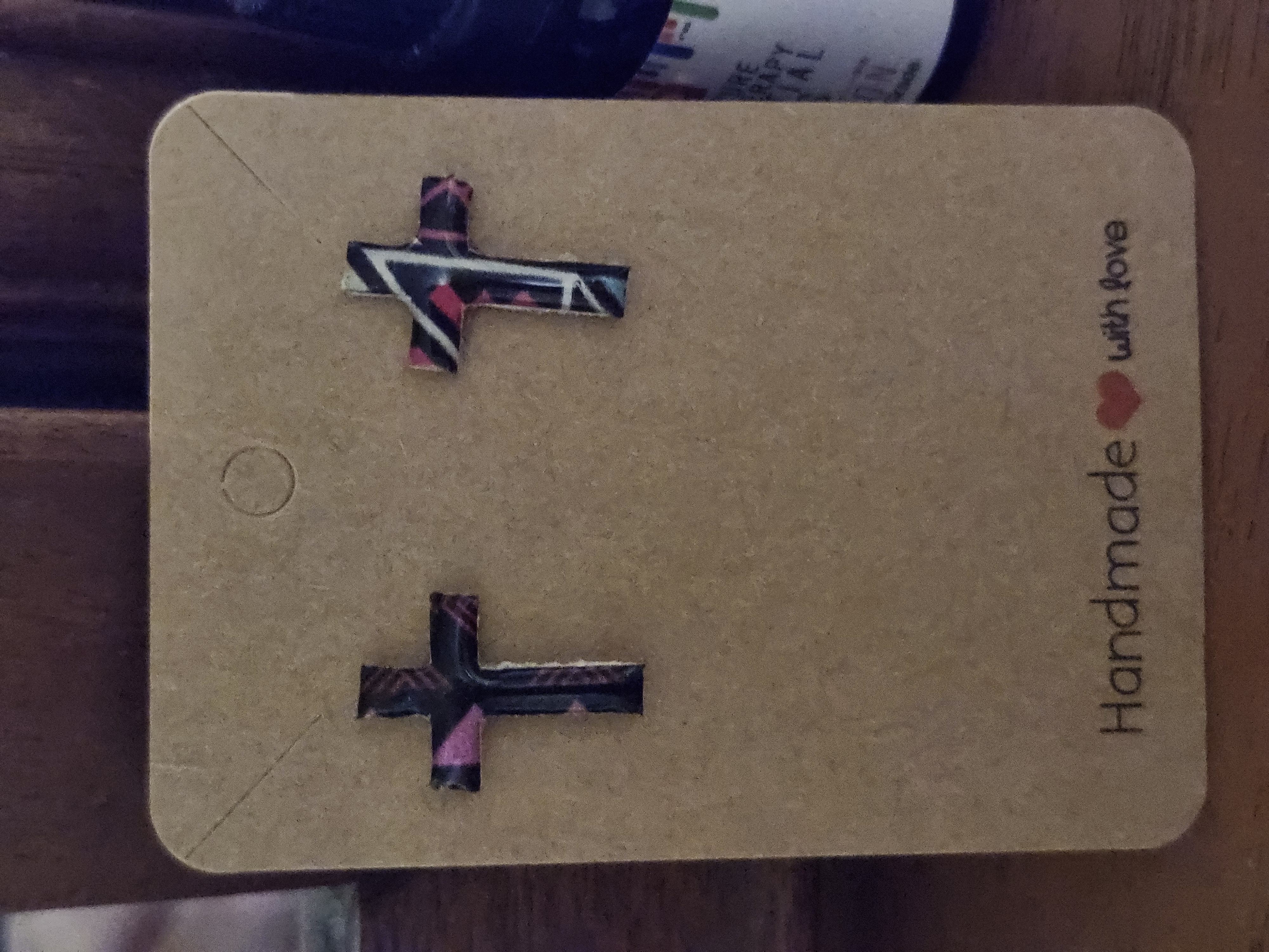 Handmade Cross Earrings