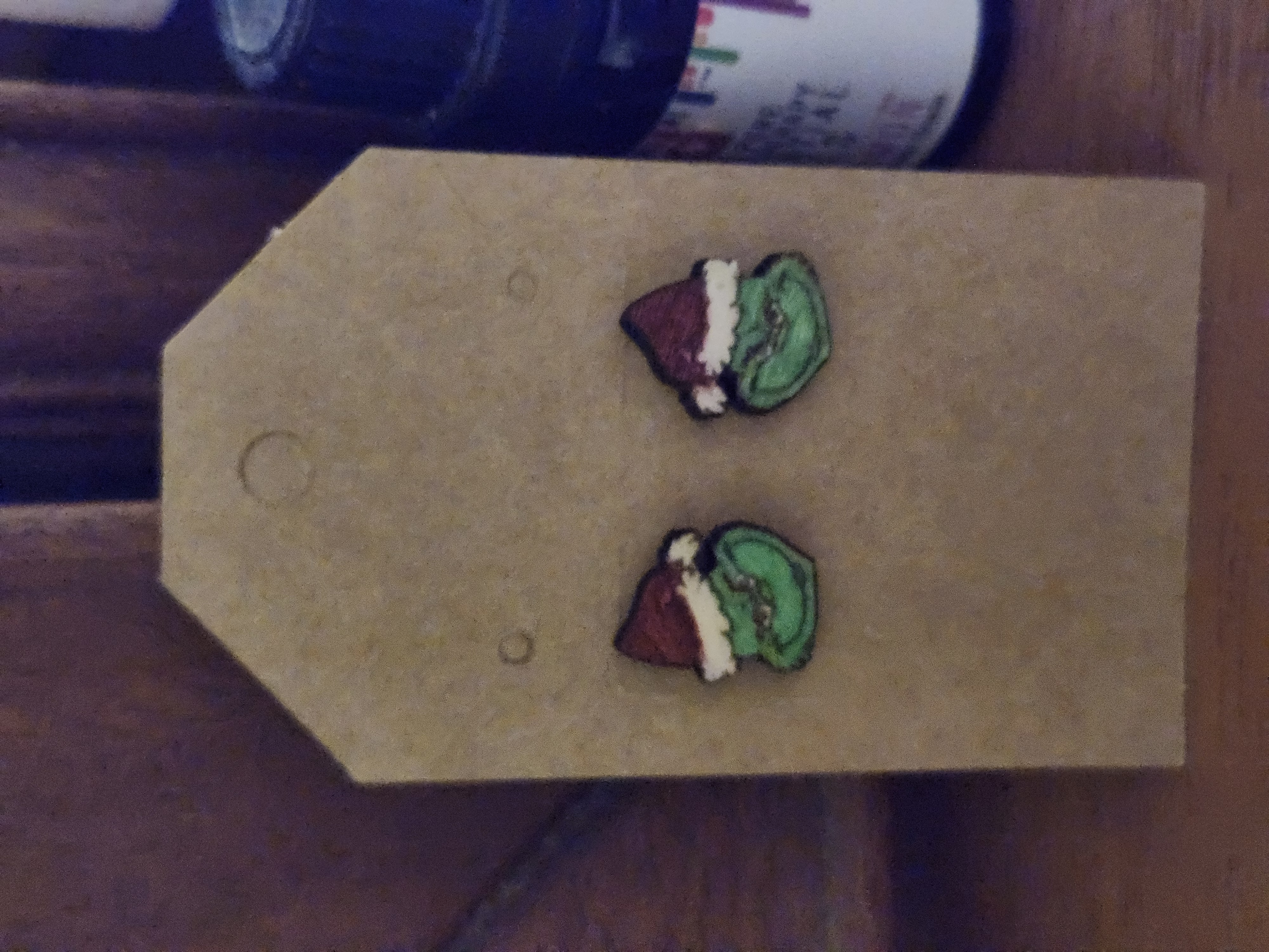 Grinch Christmas Stud Earrings
