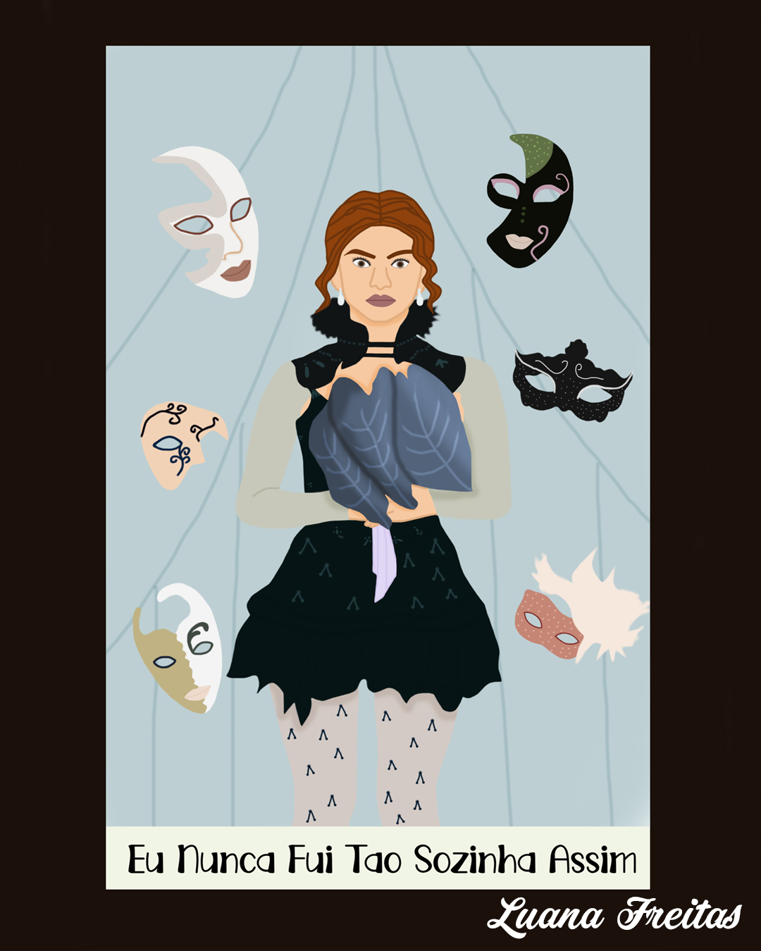 Quadro Eu nunca fui tão sozinha assim