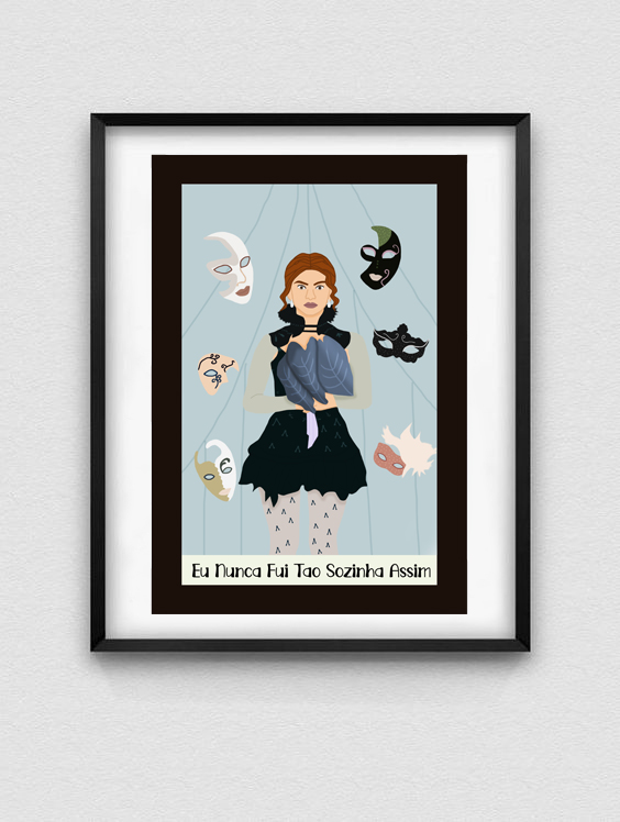 Quadro Eu nunca fui tão sozinha assim