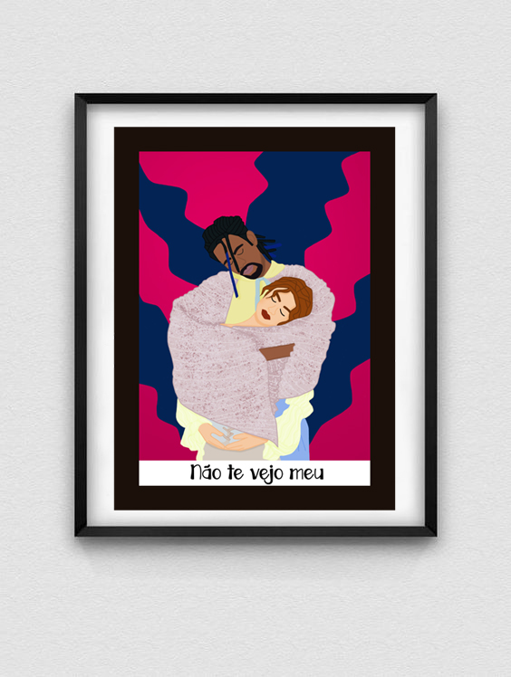 Quadro Não te vejo meu