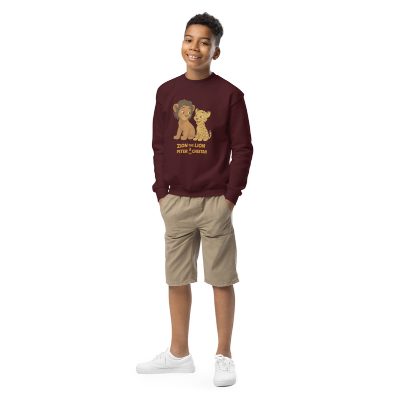 Zion the Lion & Peter the Cheetah Graphic Sweatshirt