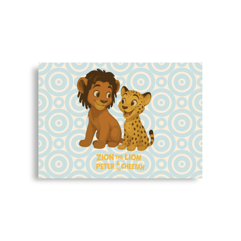 “Zion The Lion & Peter The Cheetah” Poster