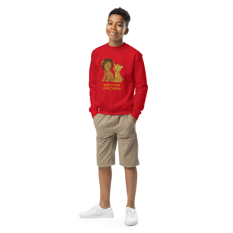 Zion the Lion & Peter the Cheetah Graphic Sweatshirt