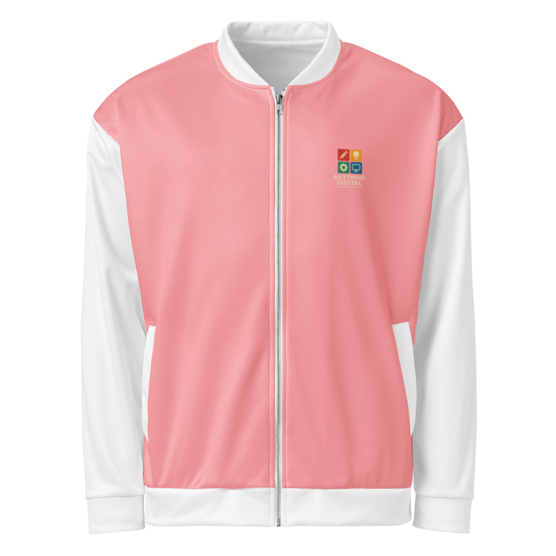 Anything Digital Unisex Bomber Jacket Pink