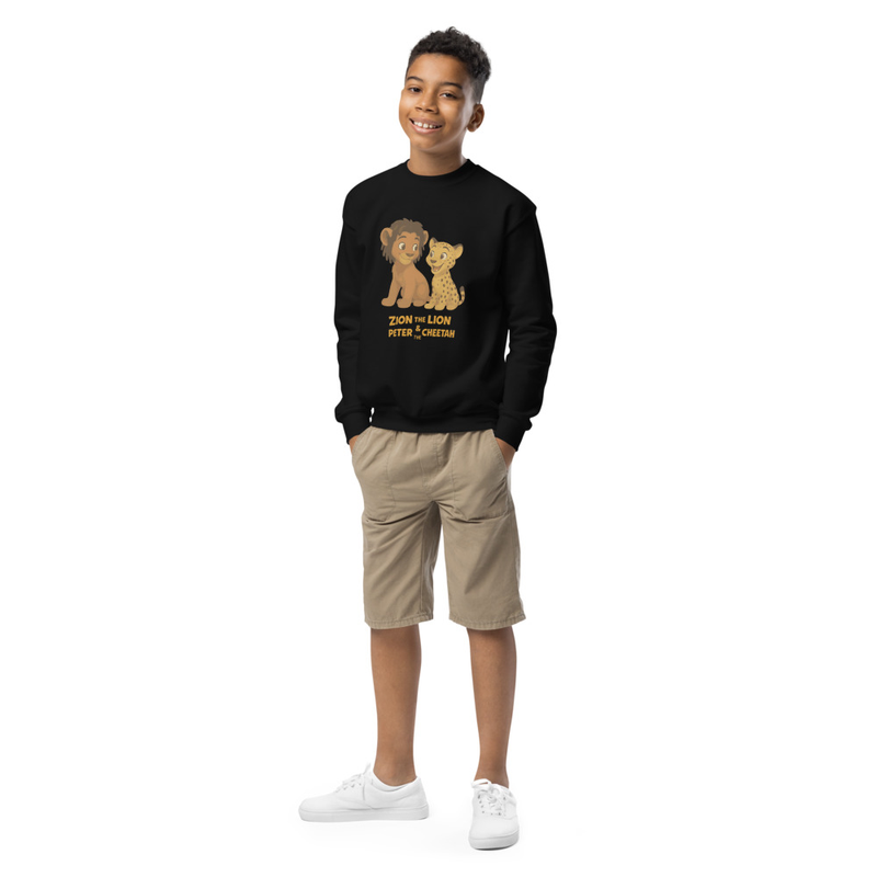 Zion the Lion & Peter the Cheetah Graphic Sweatshirt