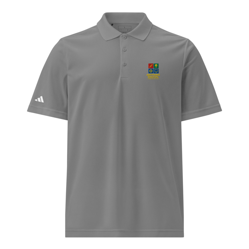 Black Polo Shirt with Embroidered Logo