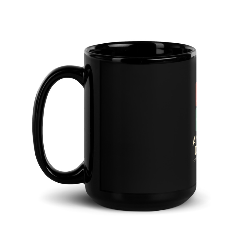 Anything Digital Black Glossy Mug