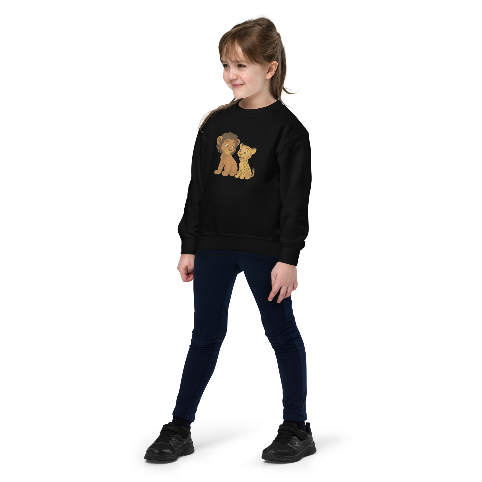 Zion the Lion & Peter the Cheetah Graphic Sweatshirt