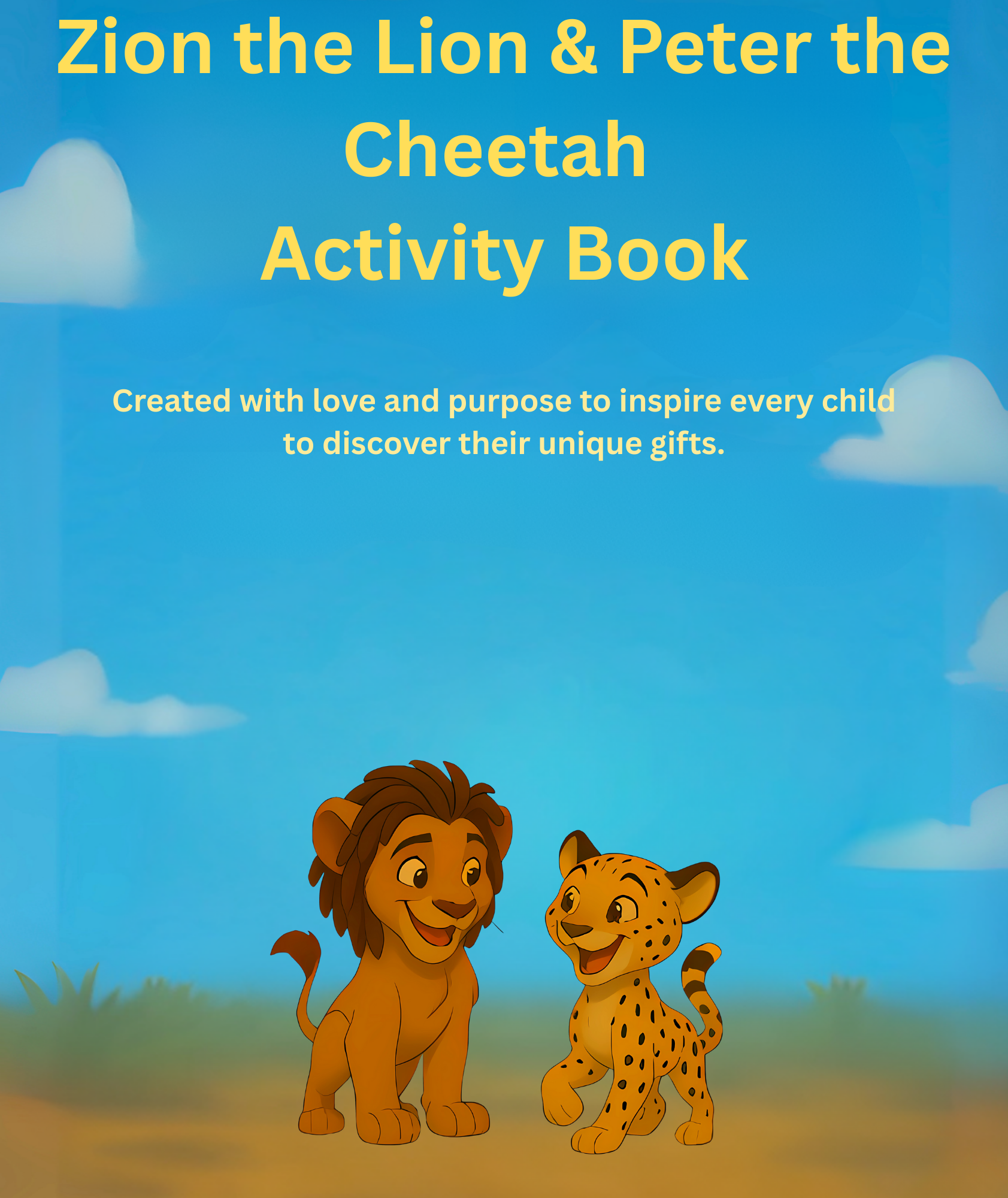 Zion the Lion & Peter the Cheetah Digital Activity Book