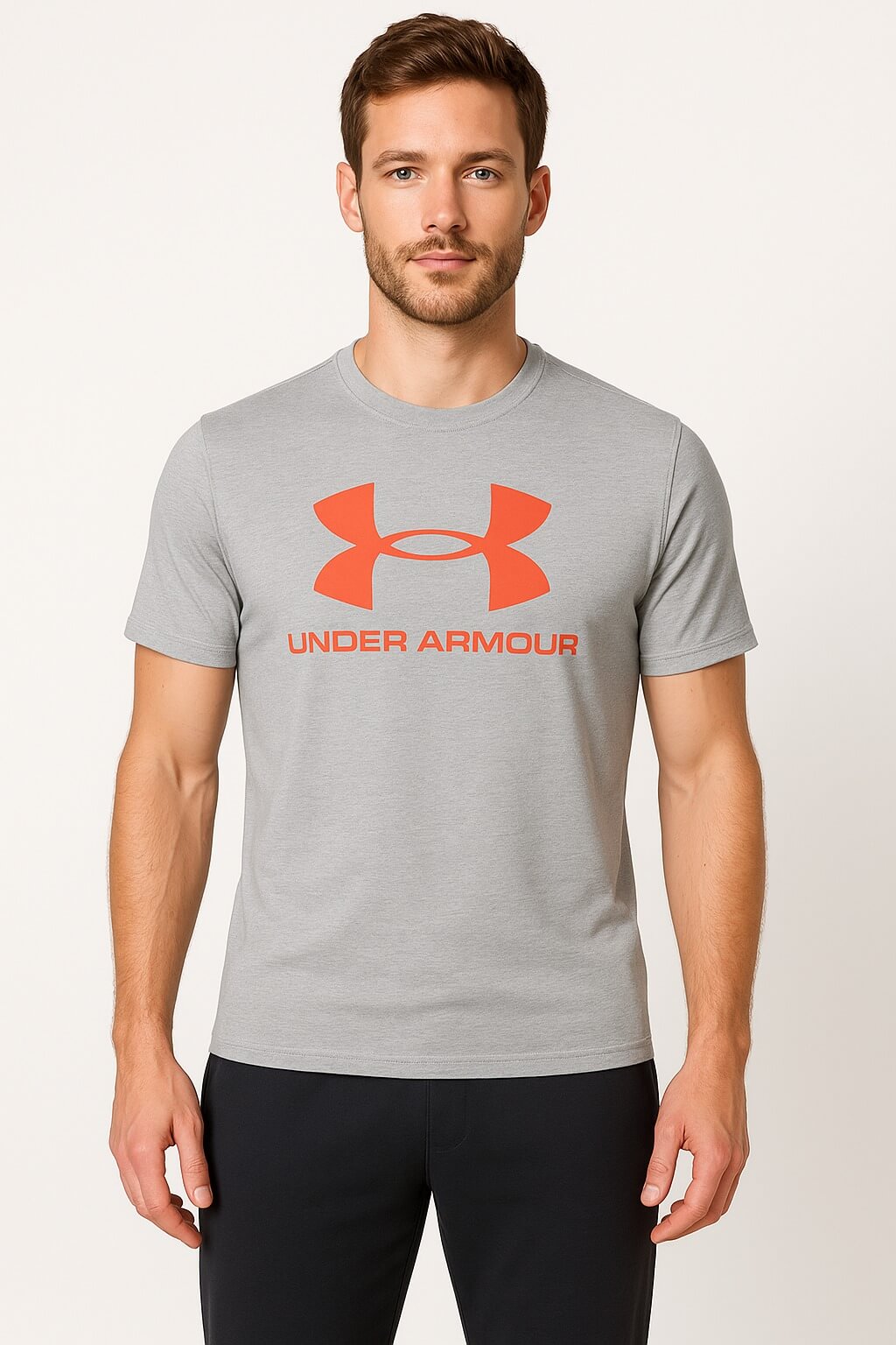 Playera Sport Con Estampado Grande Para Hombre