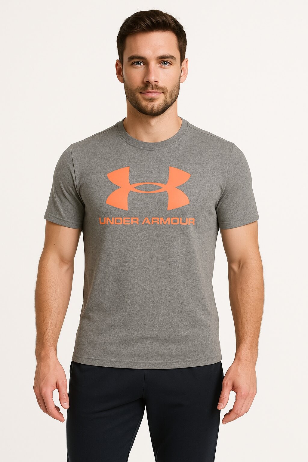 Playera Sport Con Estampado Grande Para Hombre