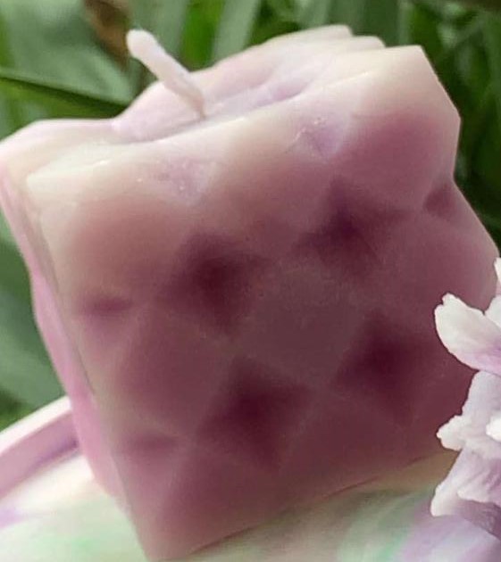 Union Blue Bubble Cube Candle