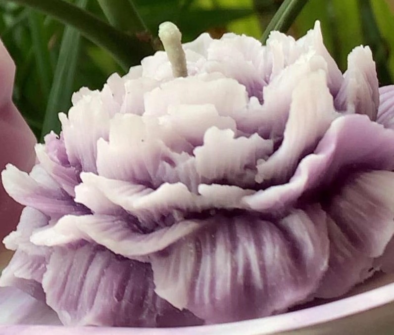 Union Blue Bubble Cube Candle