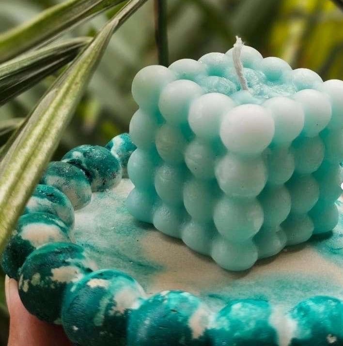 Bubble Cube Candle