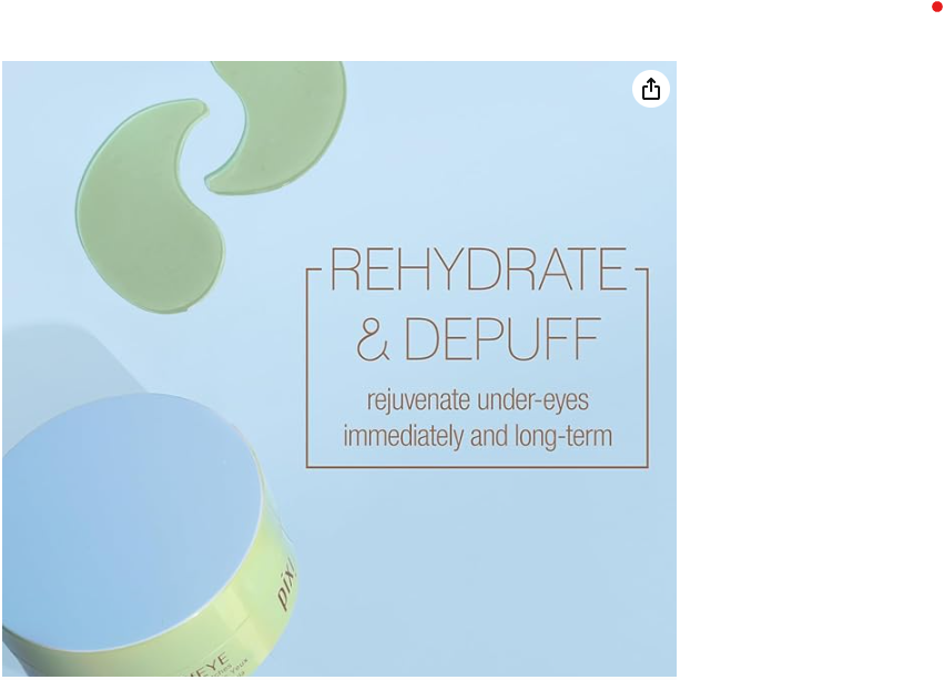 Pixi DetoxifEYE Beauty Hydrogel Under-Eye Patches, 30 Pairs, 60 Patches