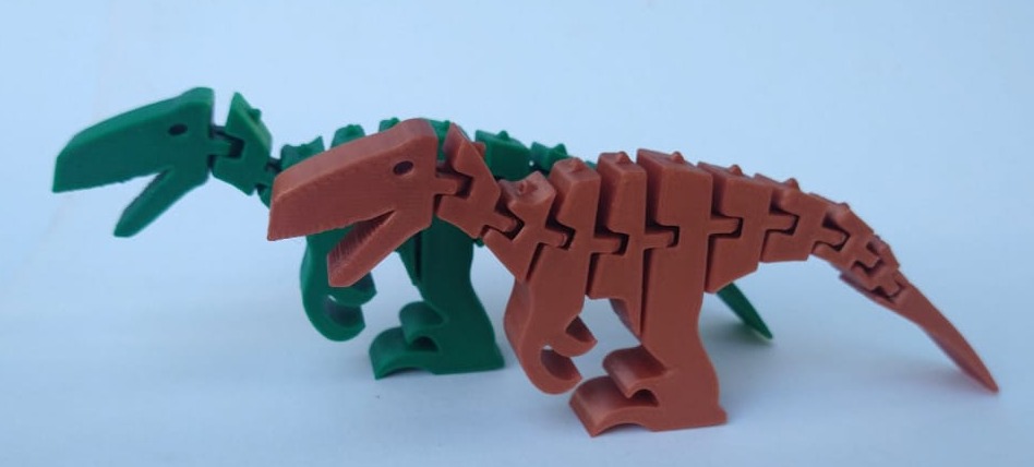 Dinosaurios articulados 3D