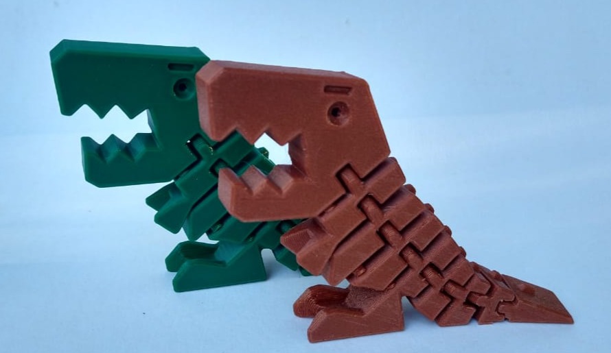 Dinosaurios articulados 3D