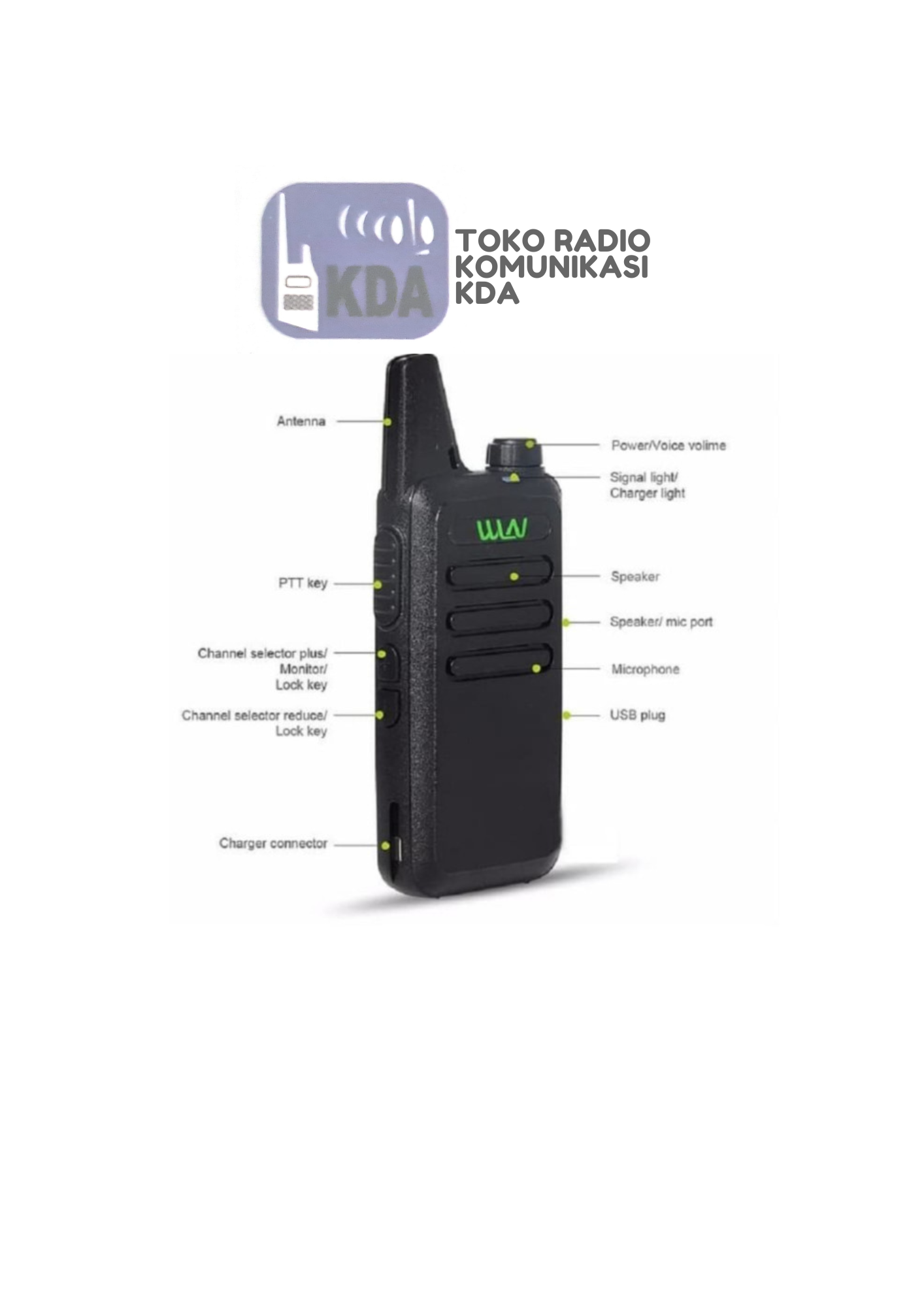 HT WLN KD-C1 UHF 400 Mhz Single Band