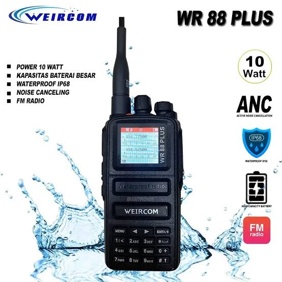 HT WEIRCOM WR 88 PLUS WATERPROOF IP 68 POWER 10 WATT