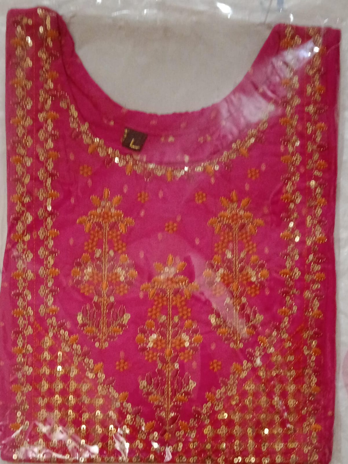Pink Embroidered Kurti